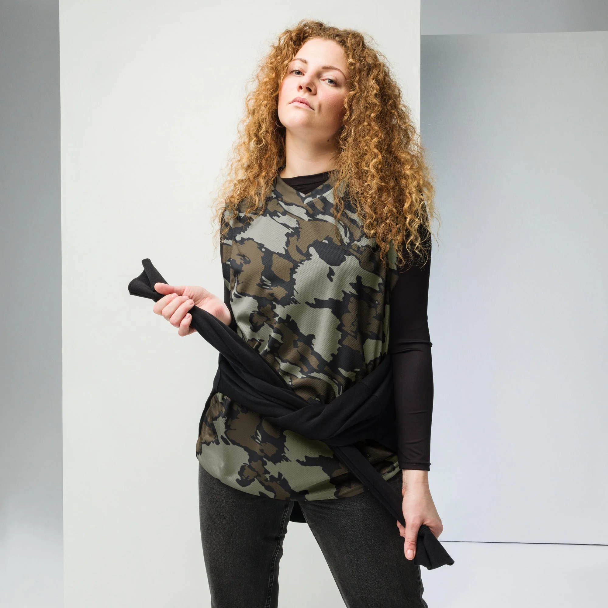 Shadow Timber CAMO Unisex Basketball Jersey - Image 2
