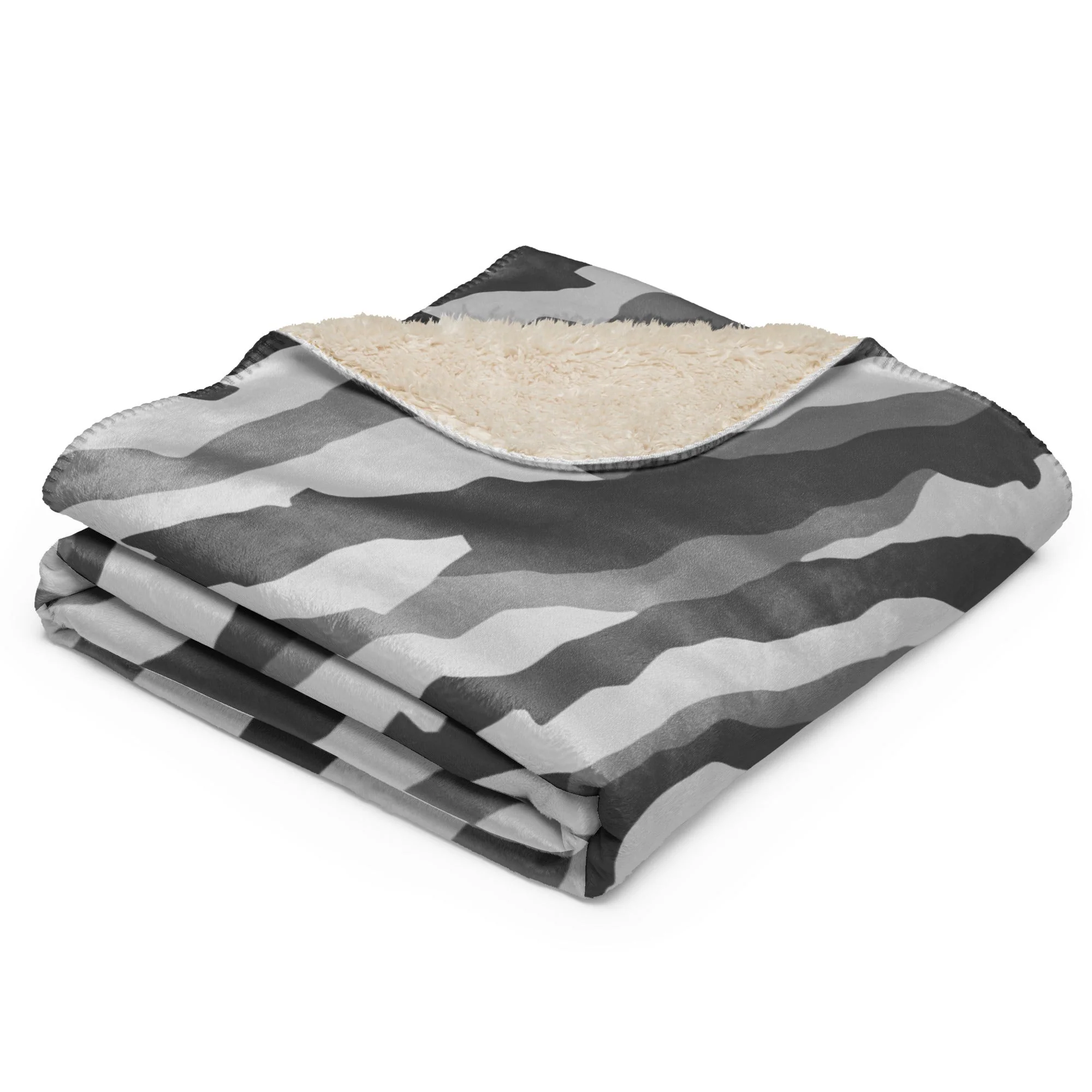 Snake Plissken Urban Movie CAMO Sherpa Blanket - Image 4