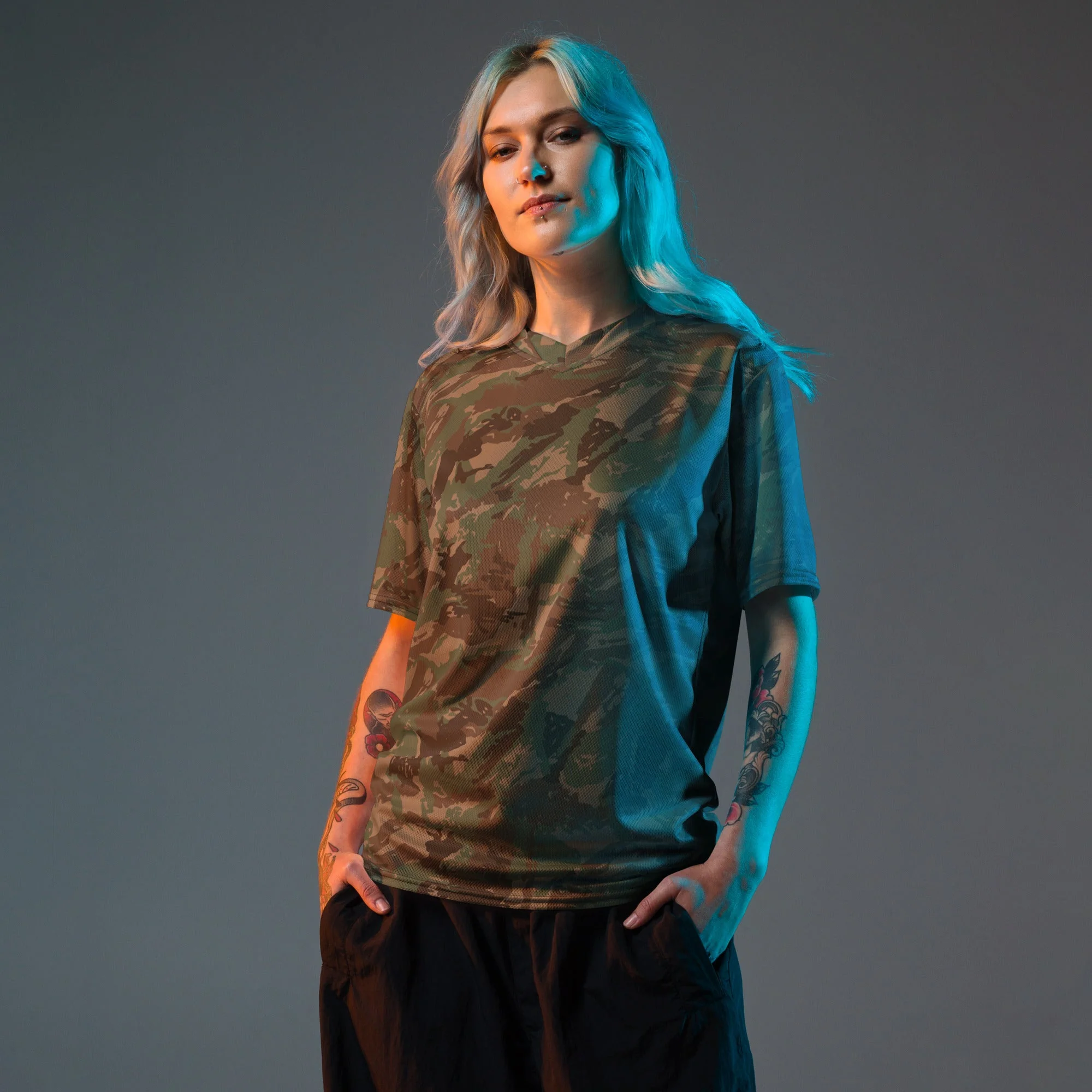 South African 32 Battalion CAMO Unisex Sports Jersey - Image 8