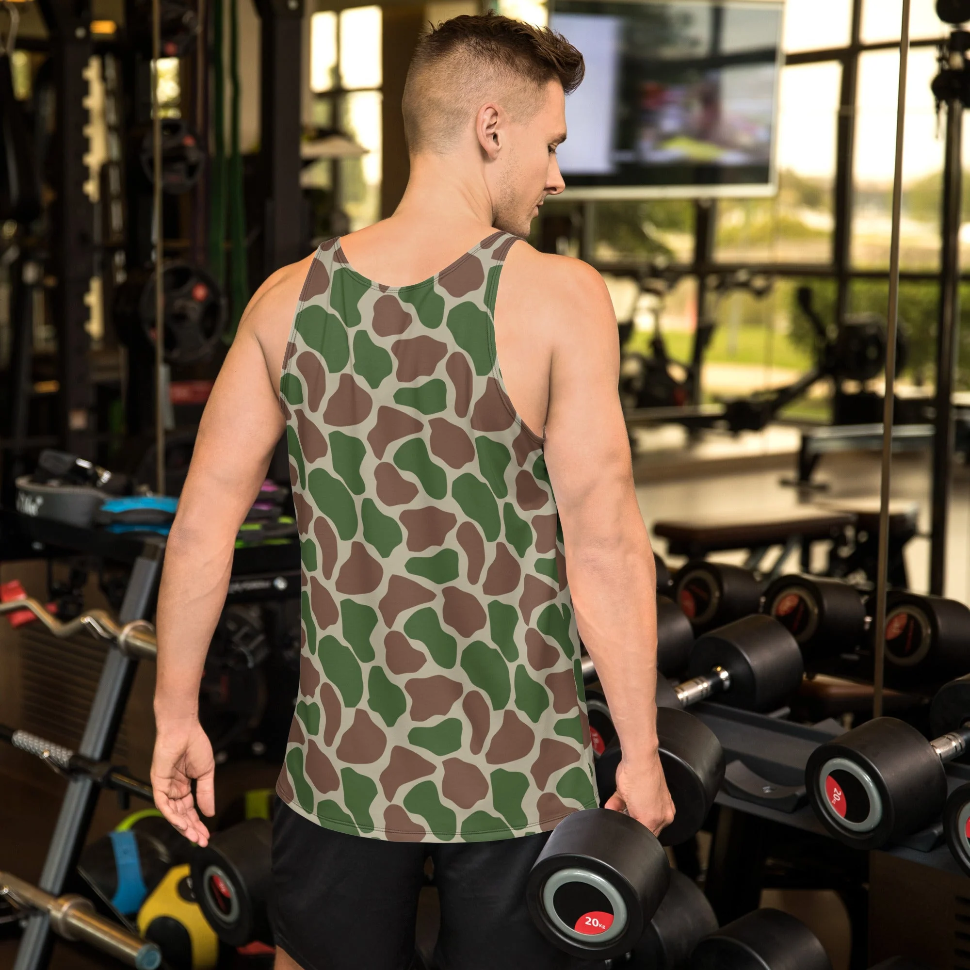 South African Kangwane Giraffe CAMO Unisex Tank Top - Image 2