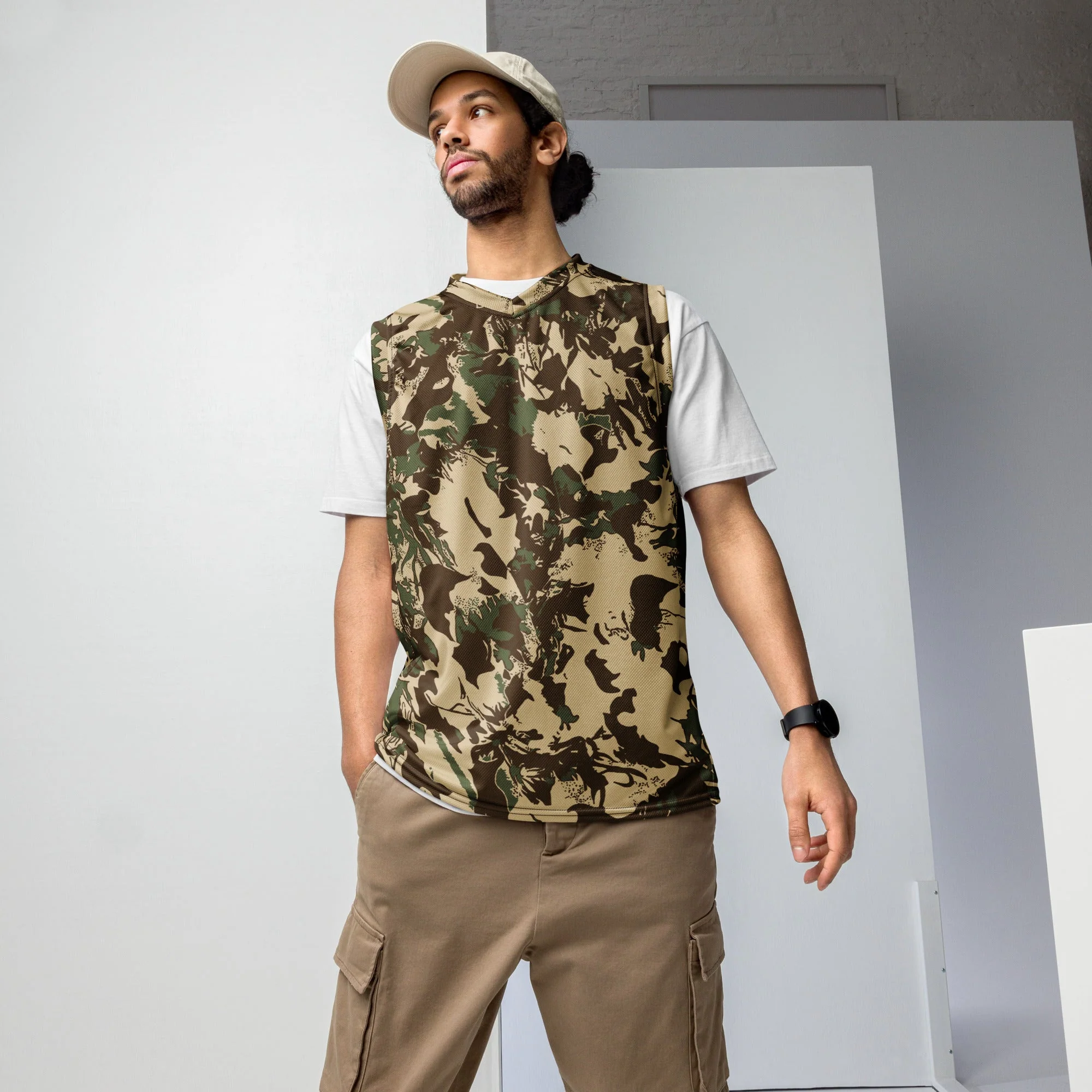 South African KOEVOET Police CAMO Unisex Basketball Jersey