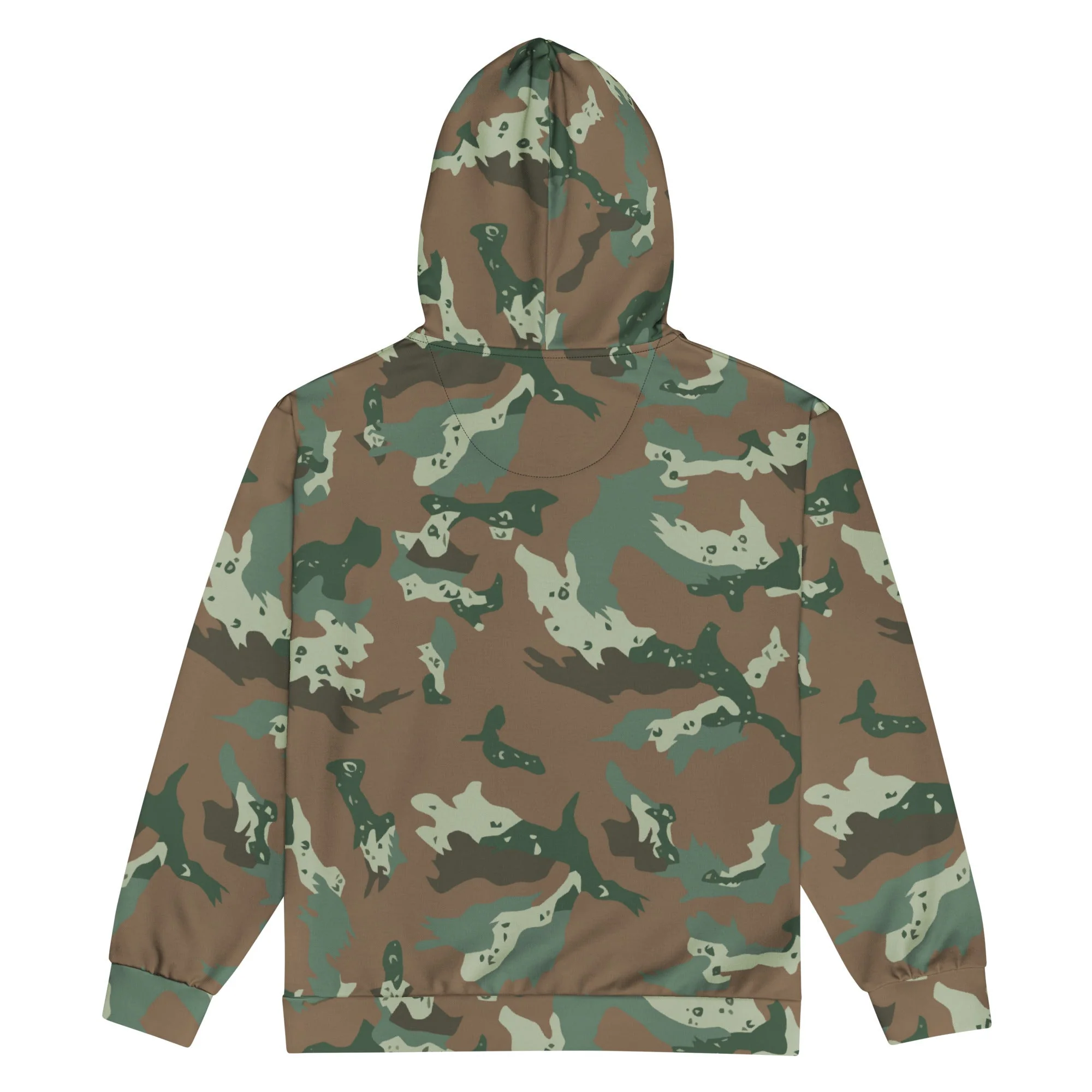South African Chocolate Chip Soldier 2000 CAMO Unisex Zip Hoodie - Image 2