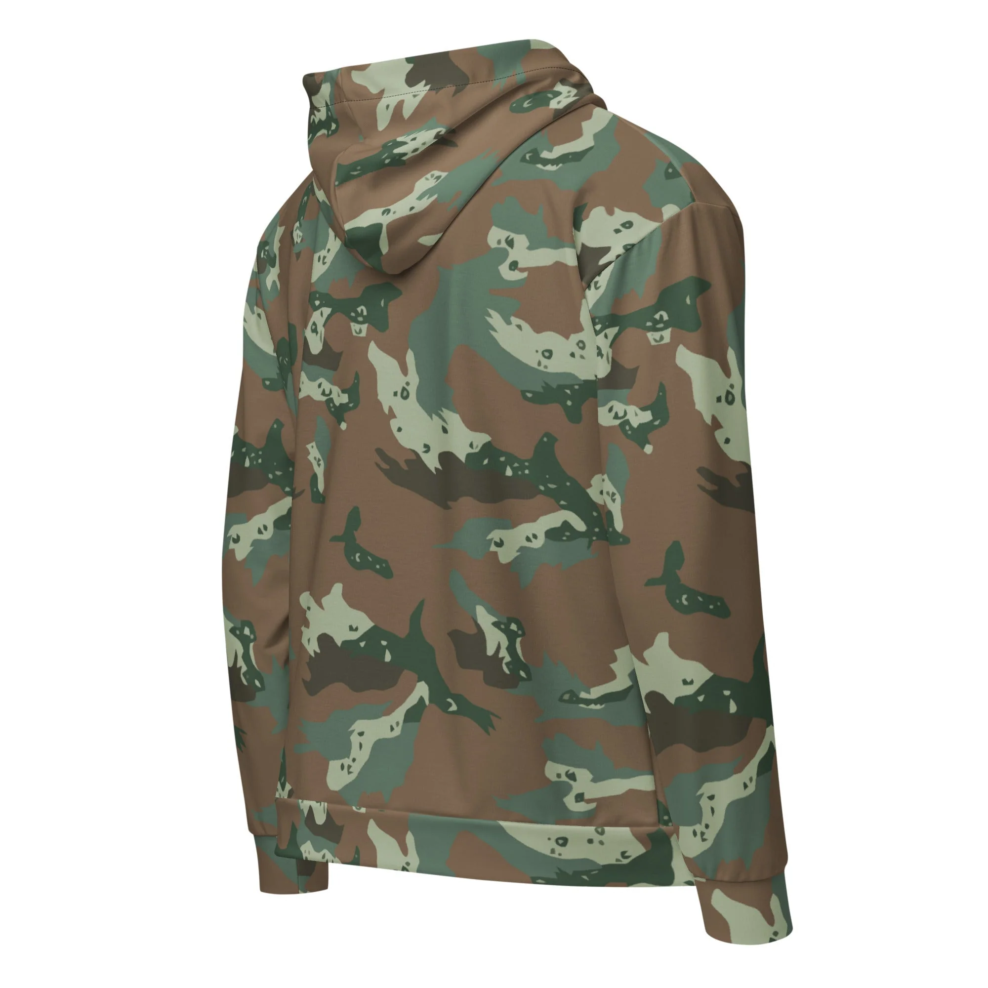 South African Chocolate Chip Soldier 2000 CAMO Unisex Zip Hoodie - Image 4