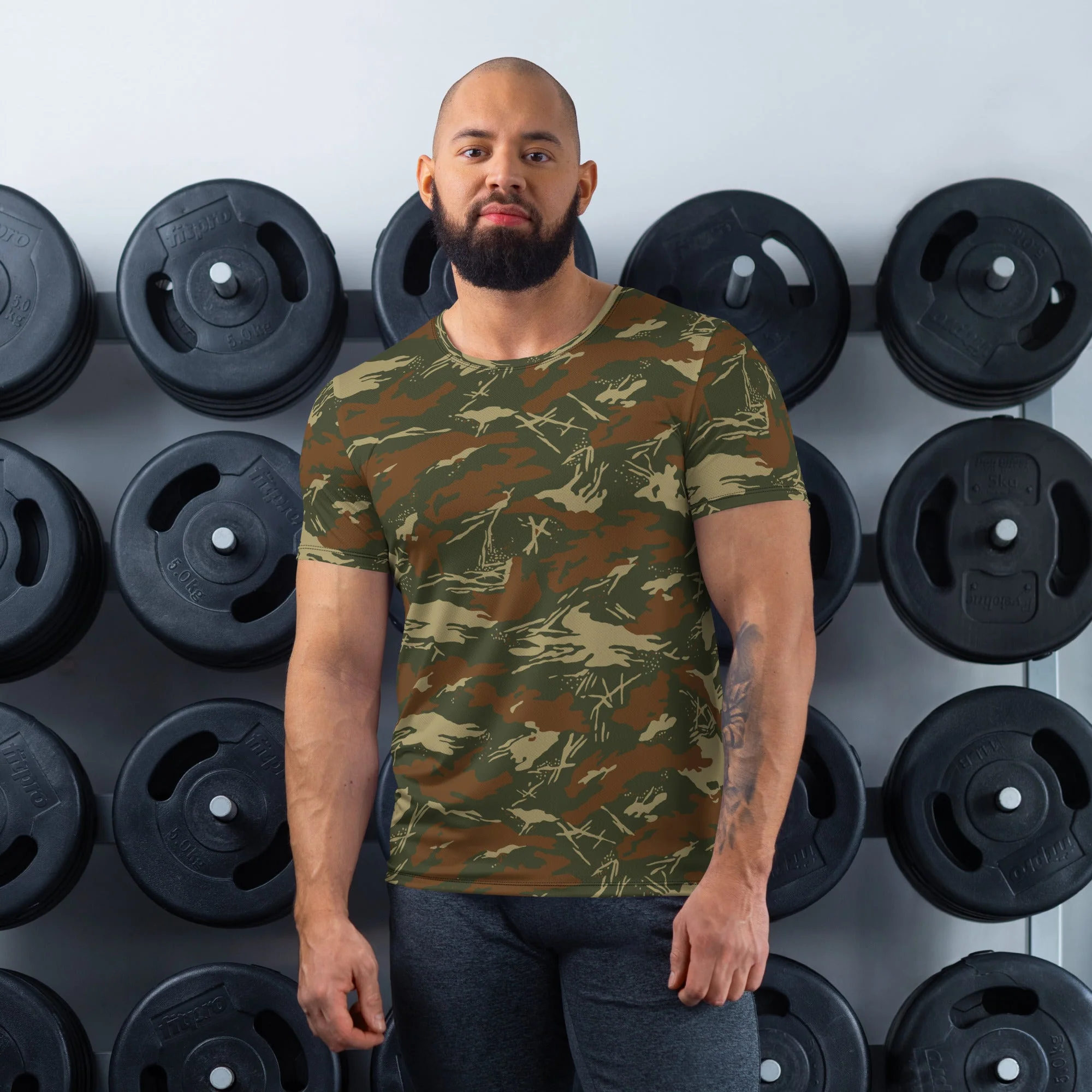South African SWAPOL Koevoet CAMO Mens Athletic T-Shirt