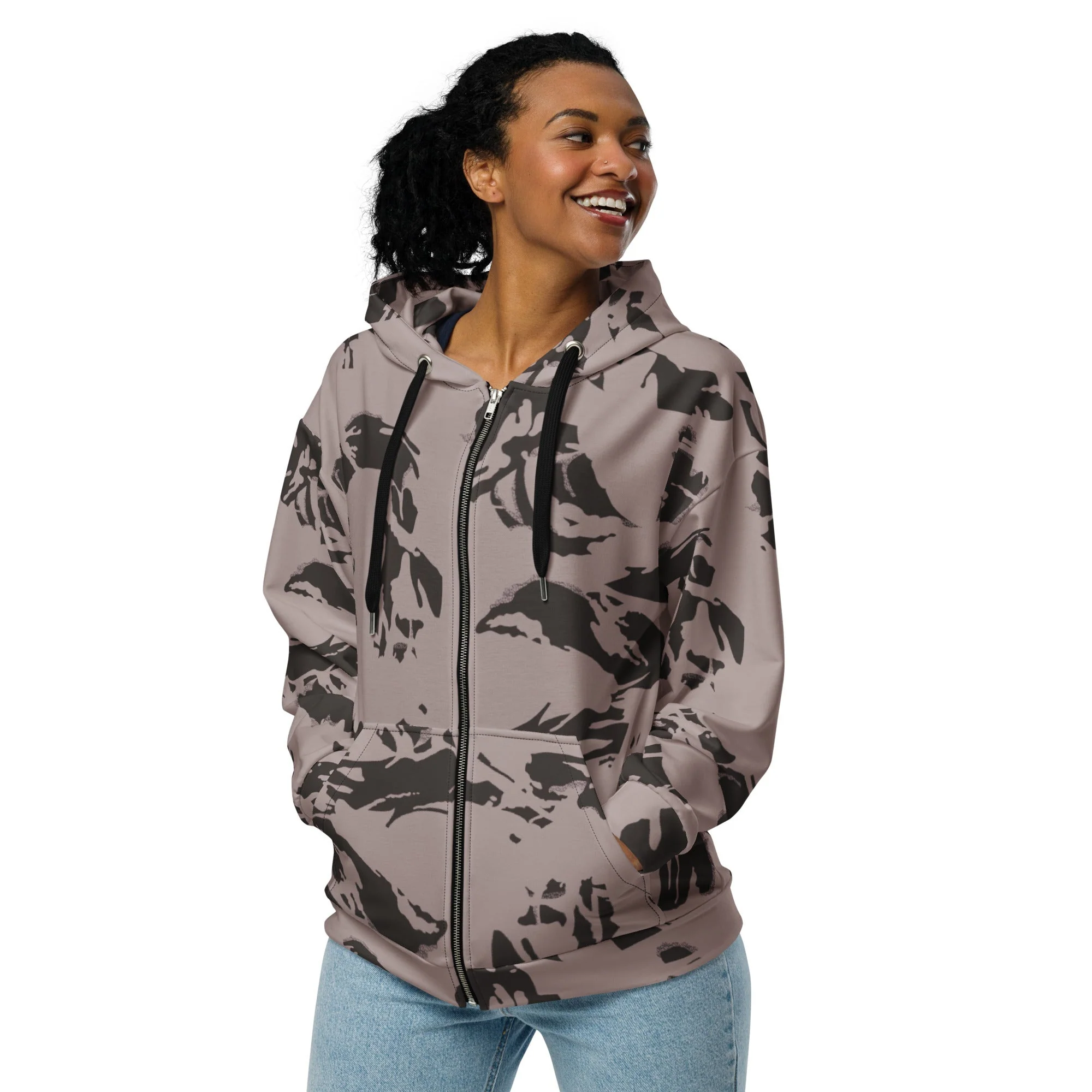 South African DPM Special Police CAMO Unisex Zip Hoodie - Image 6