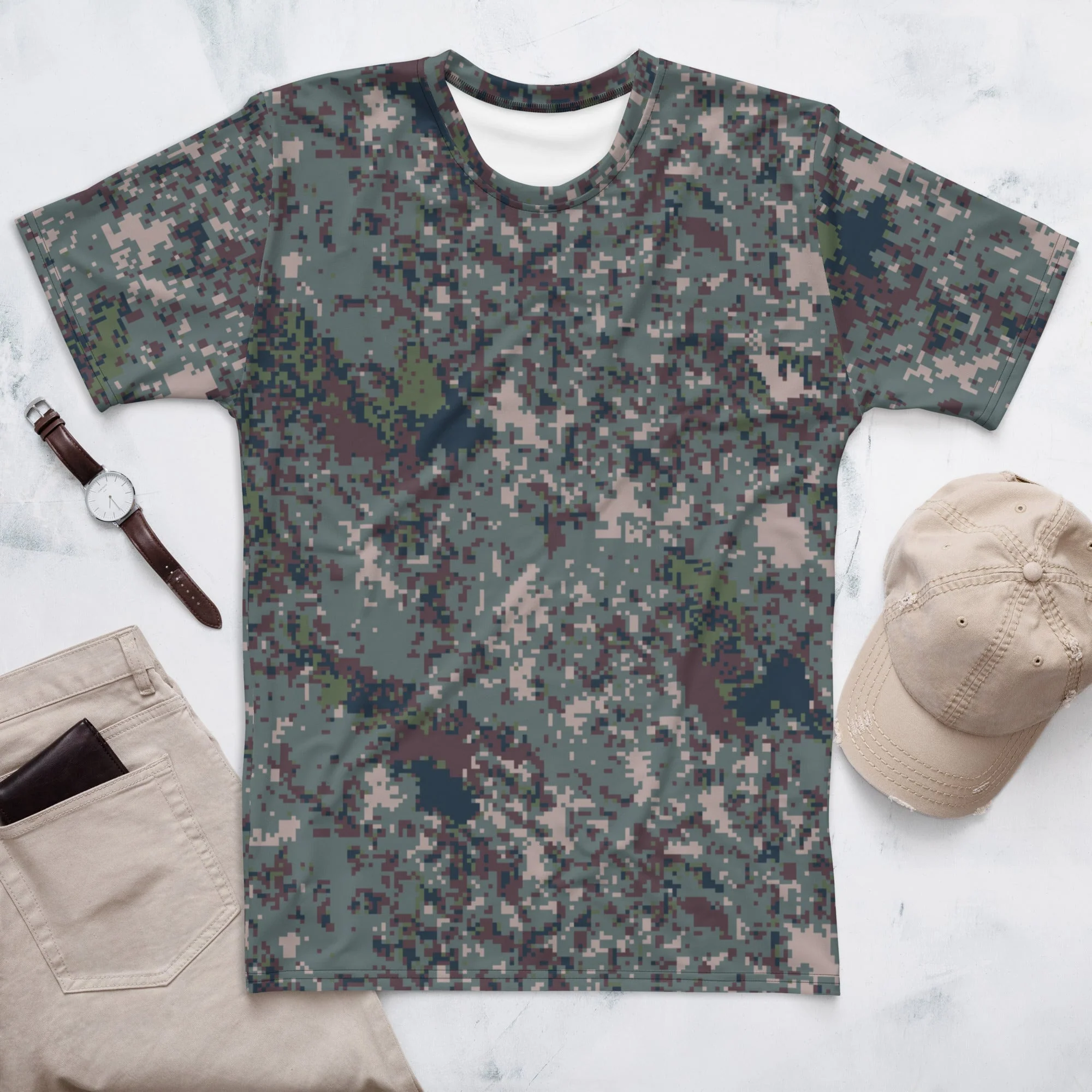 South Korean ROK Digital Granite CAMO Mens T-Shirt
