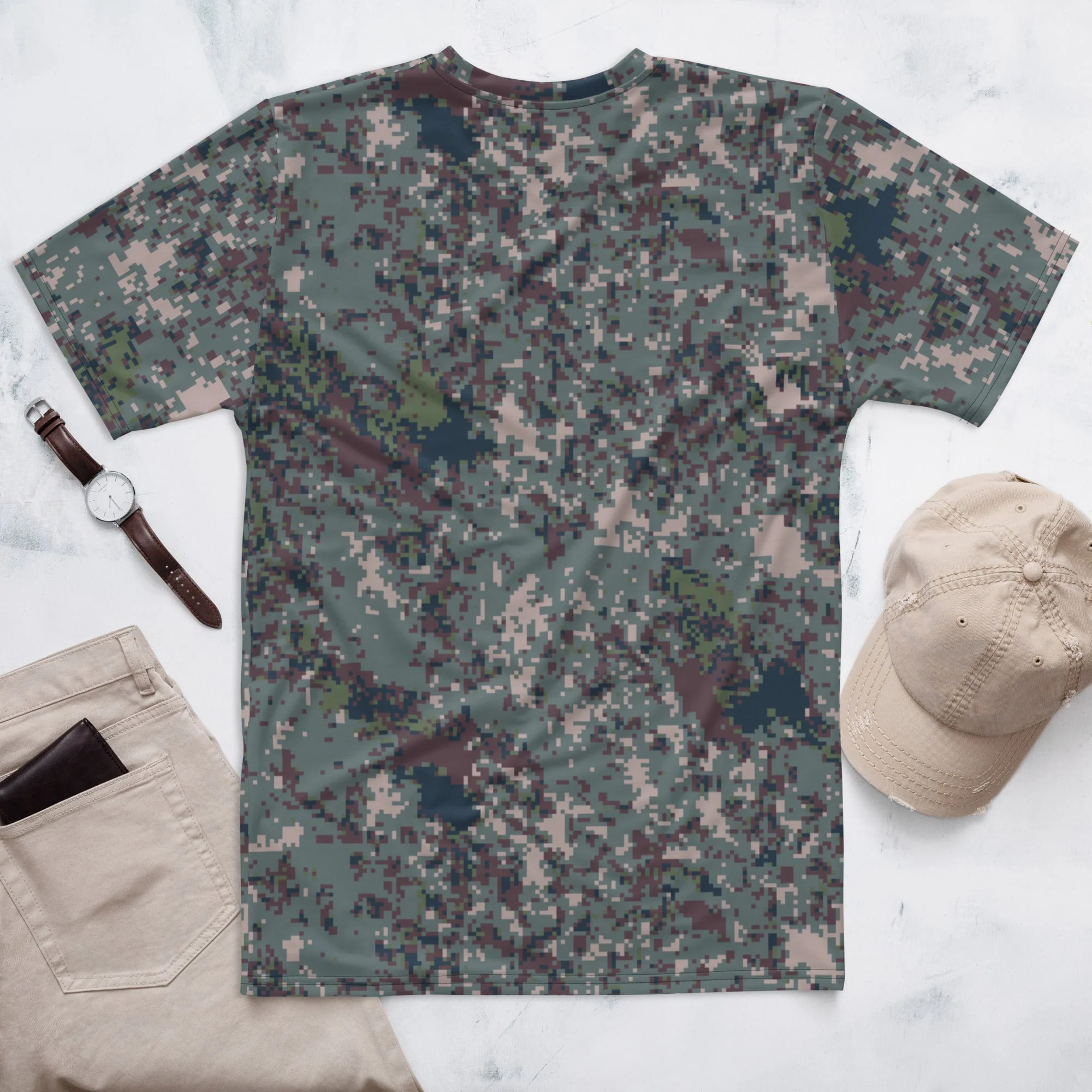 South Korean ROK Digital Granite CAMO Mens T-Shirt - Image 3