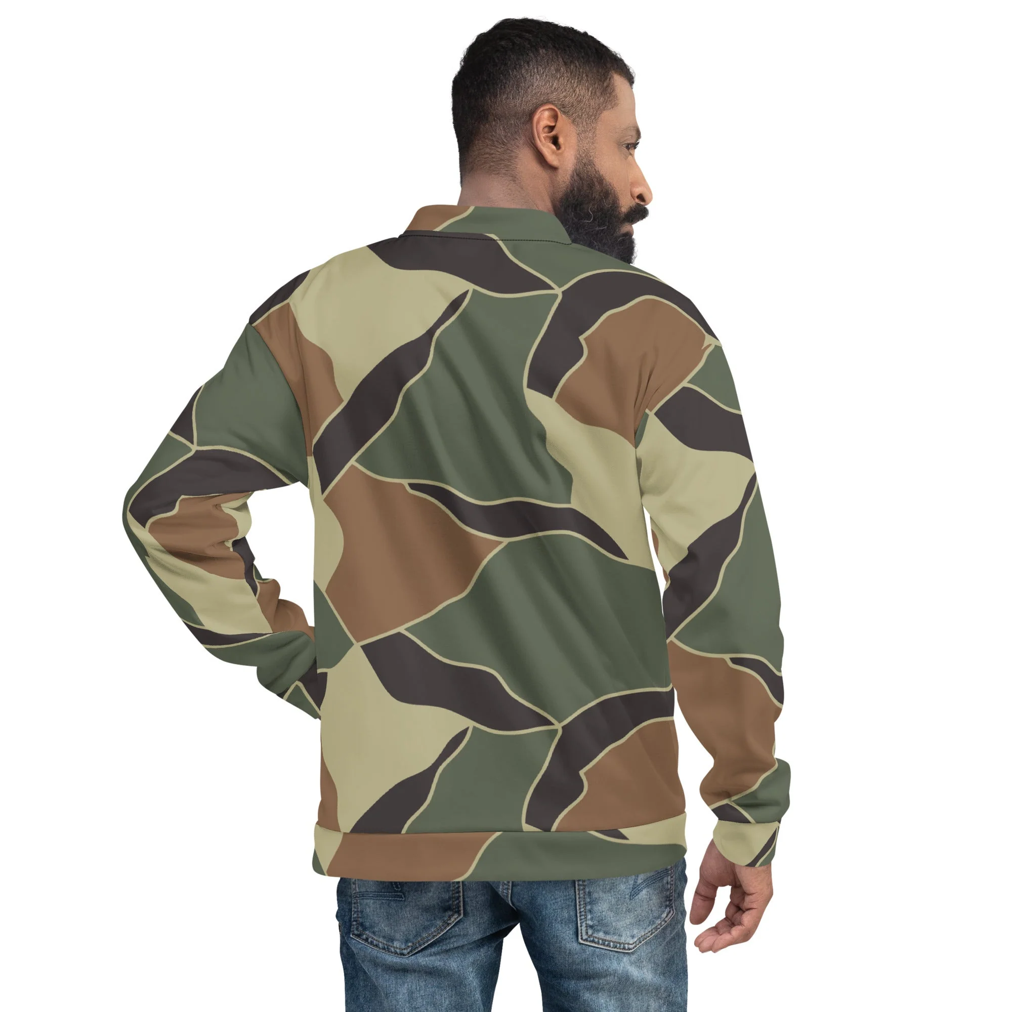 South Korean ROK Turtle Shell CAMO Unisex Bomber Jacket - Image 4