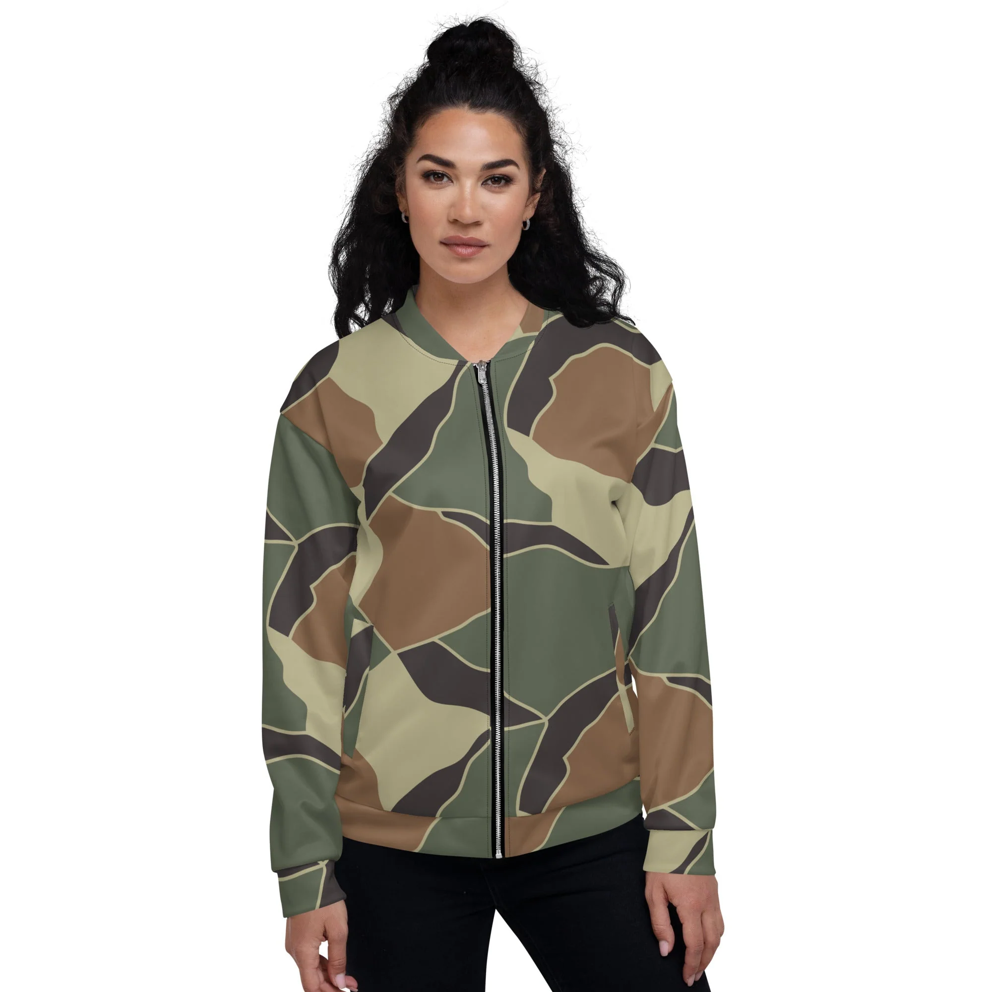 South Korean ROK Turtle Shell CAMO Unisex Bomber Jacket - Image 5