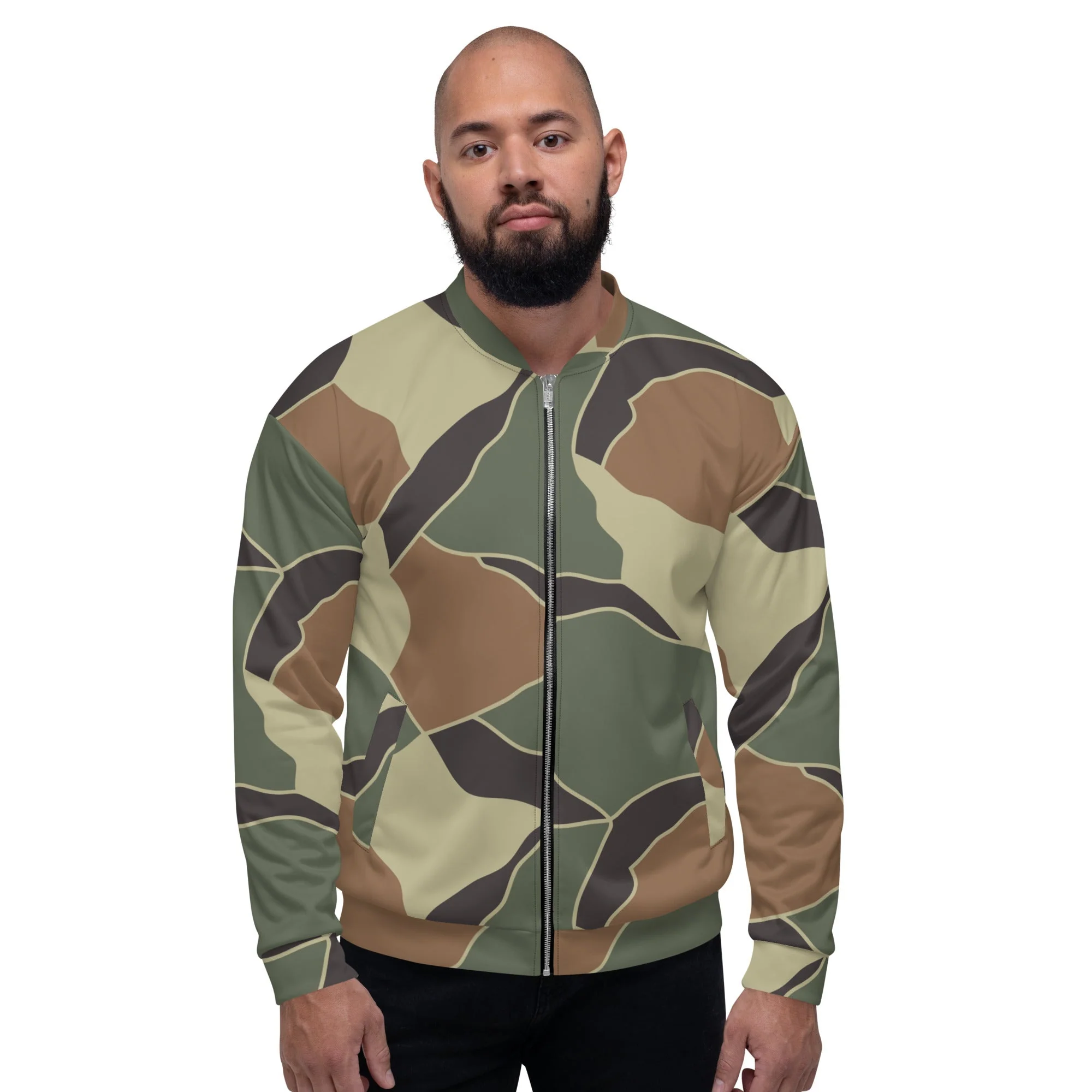 South Korean ROK Turtle Shell CAMO Unisex Bomber Jacket - Image 6