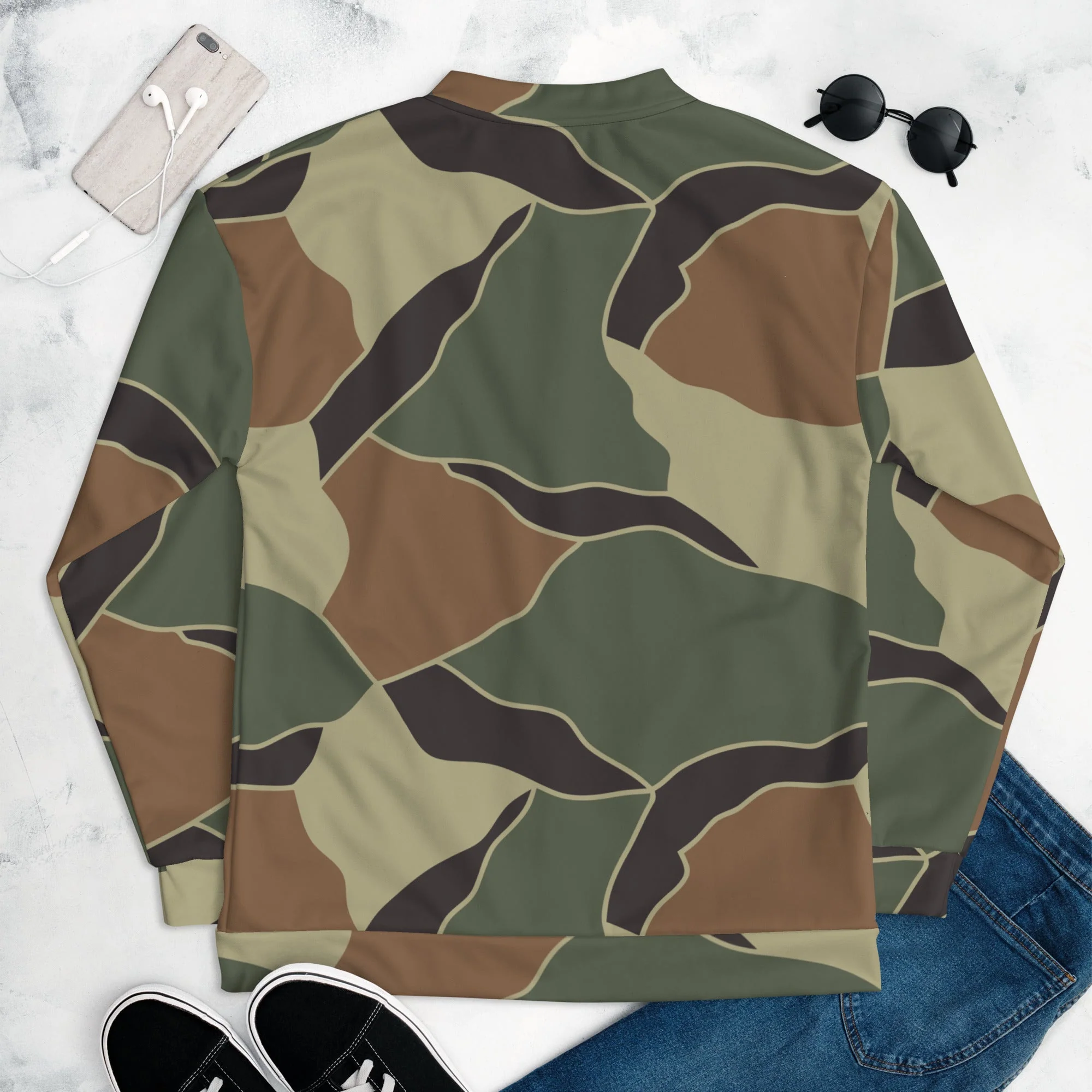 South Korean ROK Turtle Shell CAMO Unisex Bomber Jacket - Image 8