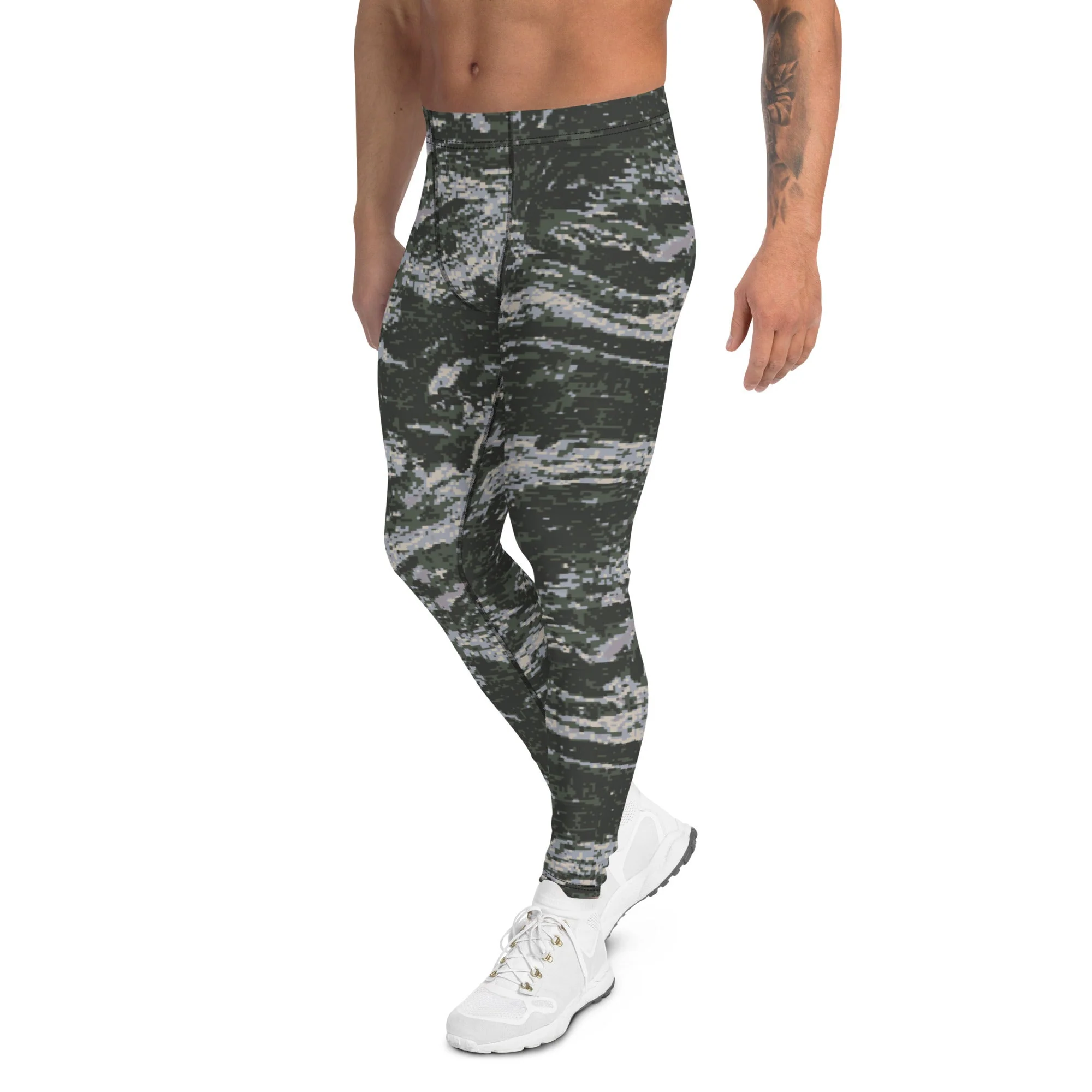 South Korean ROK Digital Tiger Stripe CAMO Mens Leggings - Image 4