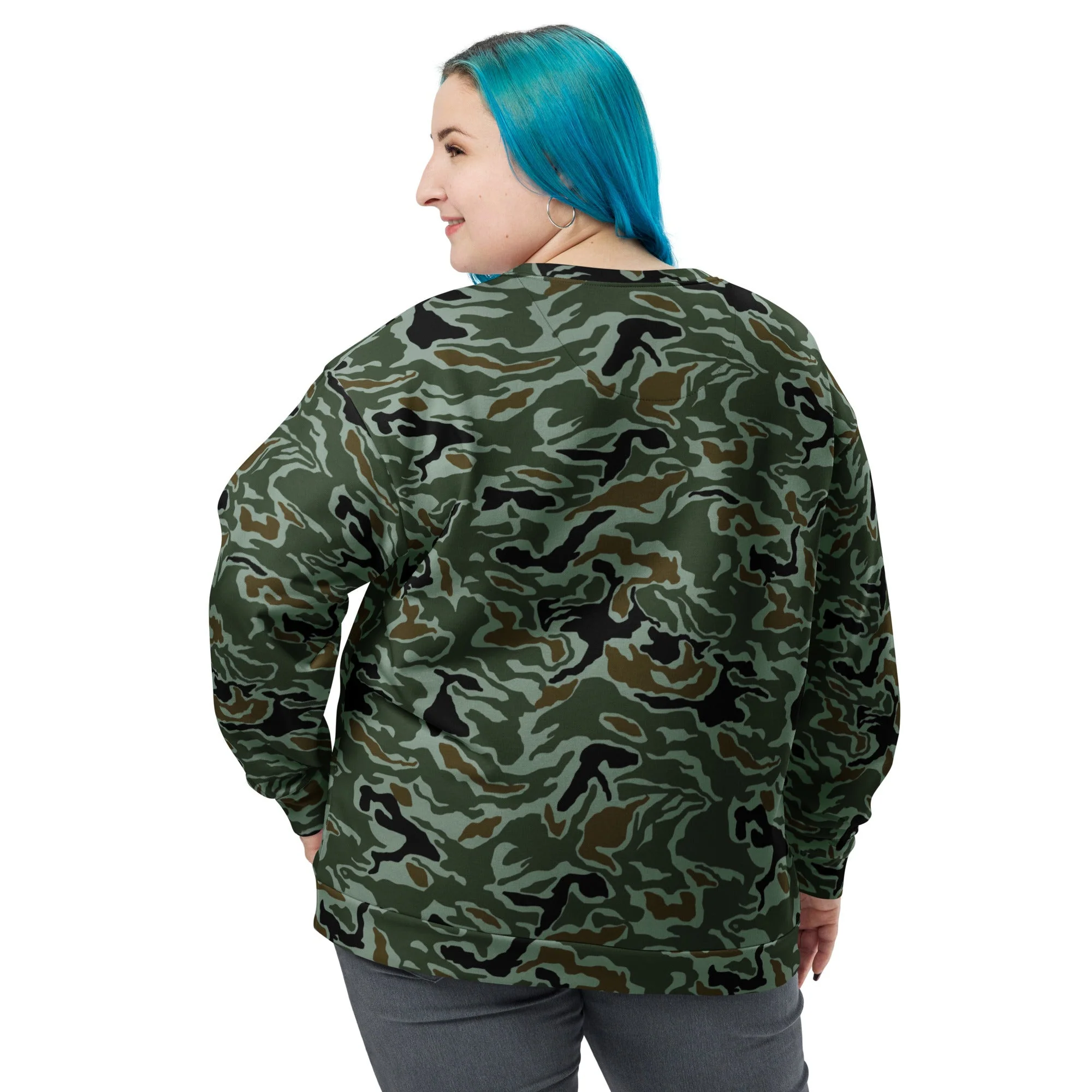 South Korean ROK Noodle Swirl CAMO Unisex Sweatshirt - Image 12