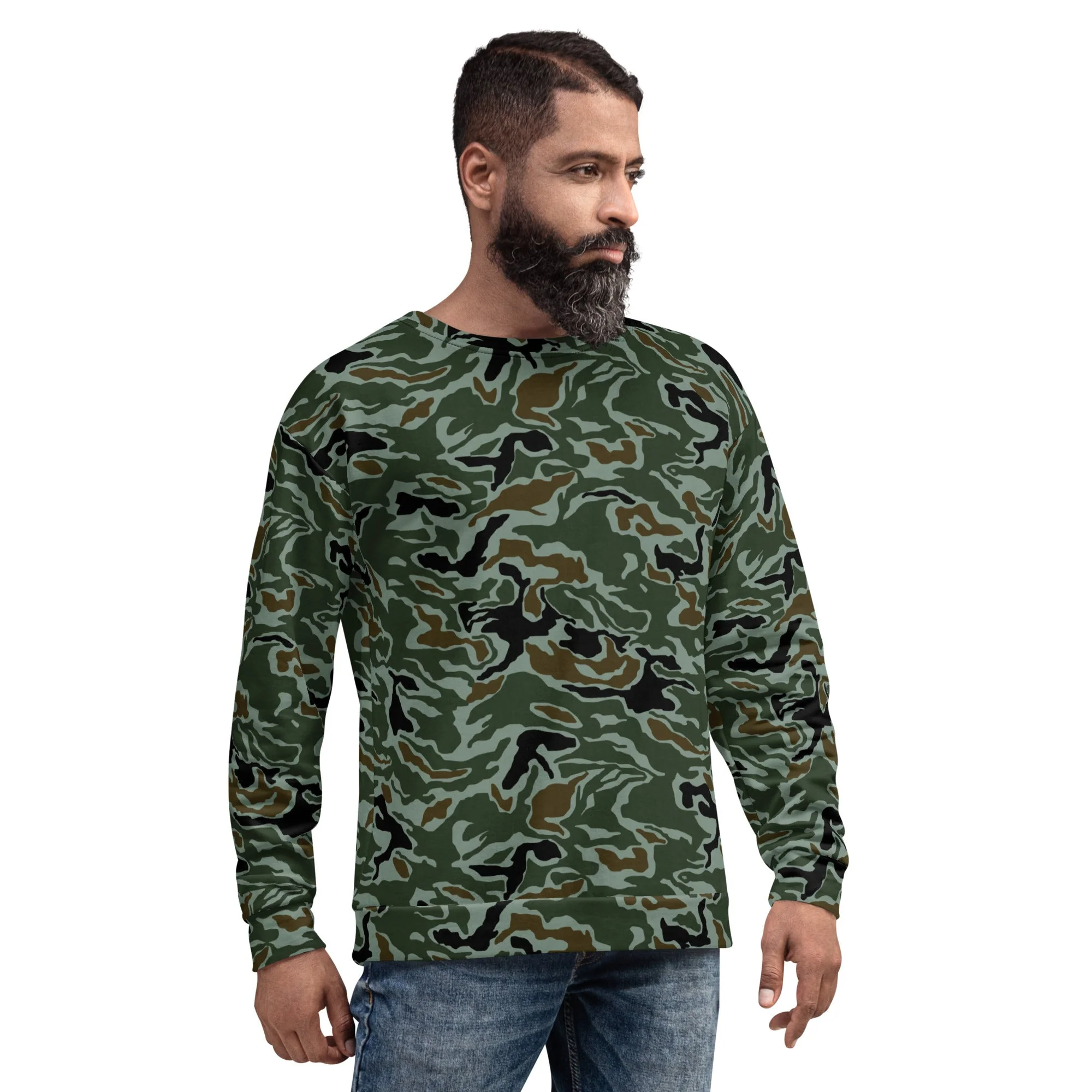 South Korean ROK Noodle Swirl CAMO Unisex Sweatshirt - Image 9