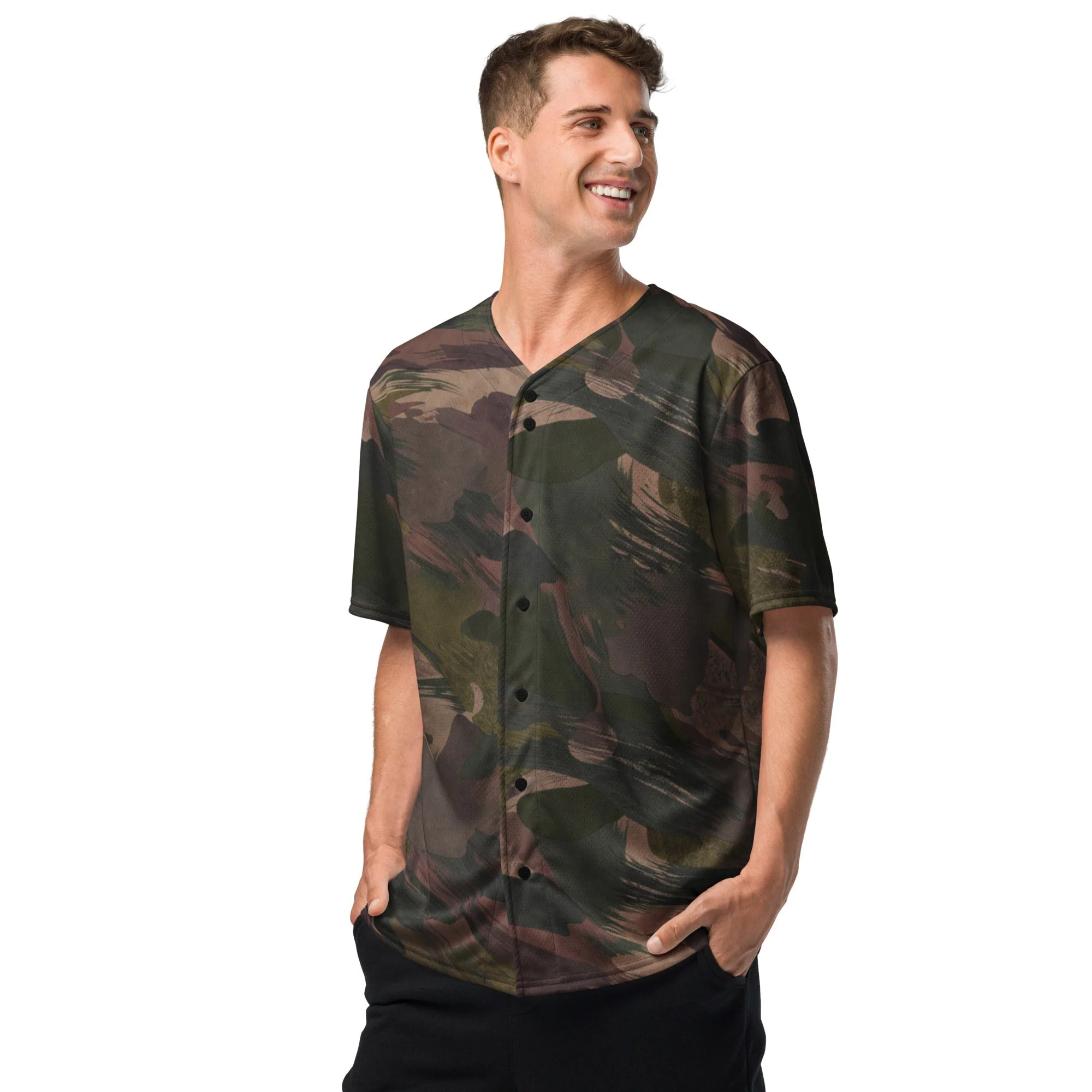 South Vietnamese DPM ARVN Airborne Brushstroke CAMO Unisex Baseball Jersey - Image 11