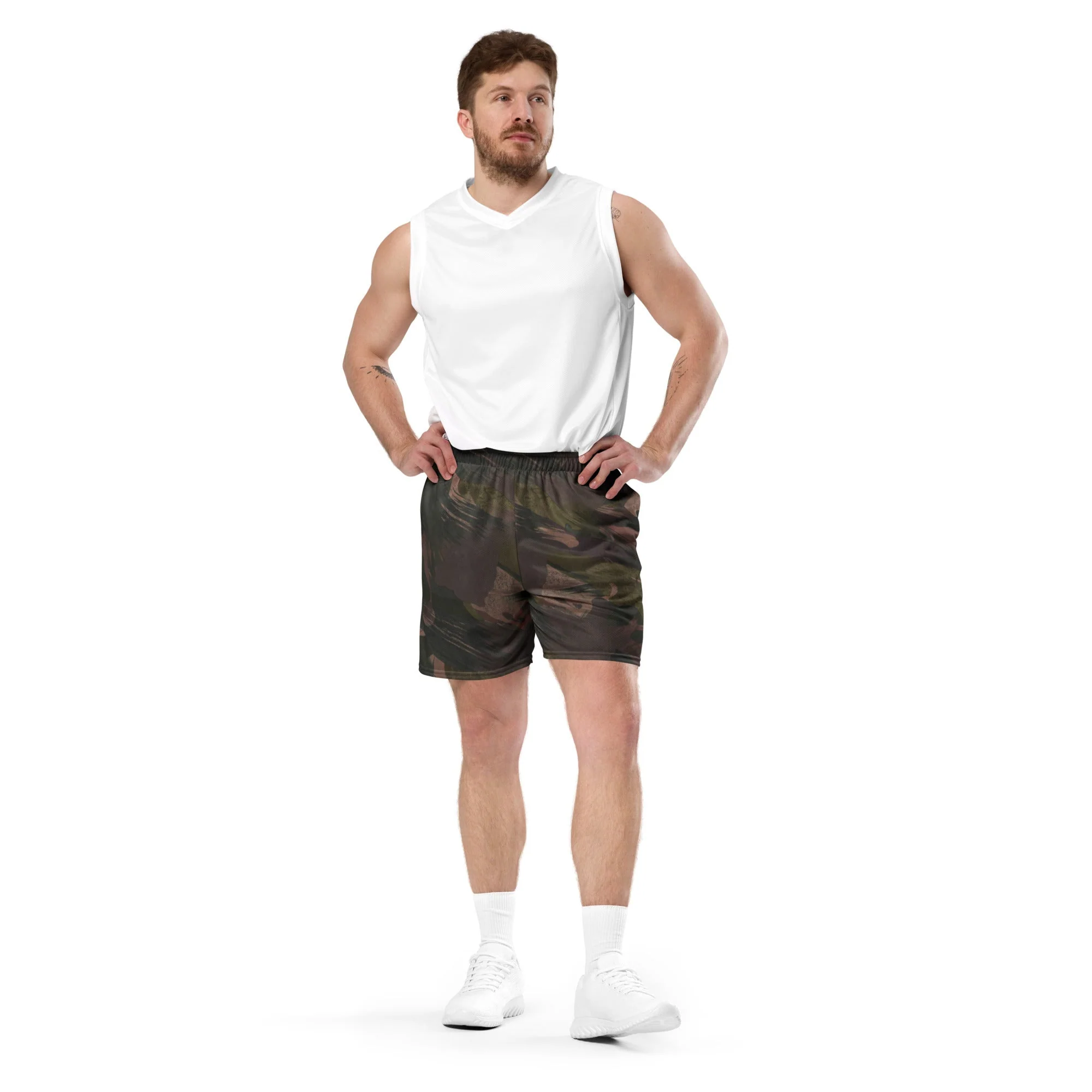 South Vietnamese DPM ARVN Airborne Brushstroke CAMO Unisex Mesh Shorts - Image 8