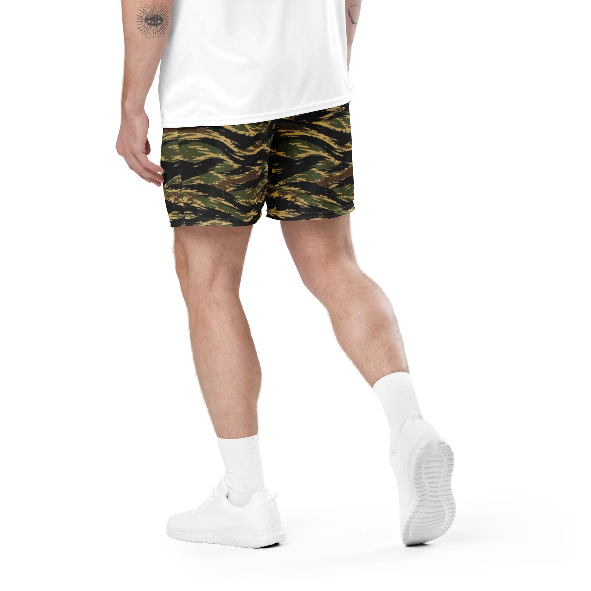 South Vietnamese Early War Tiger Stripe CAMO Unisex Mesh Shorts - Image 13