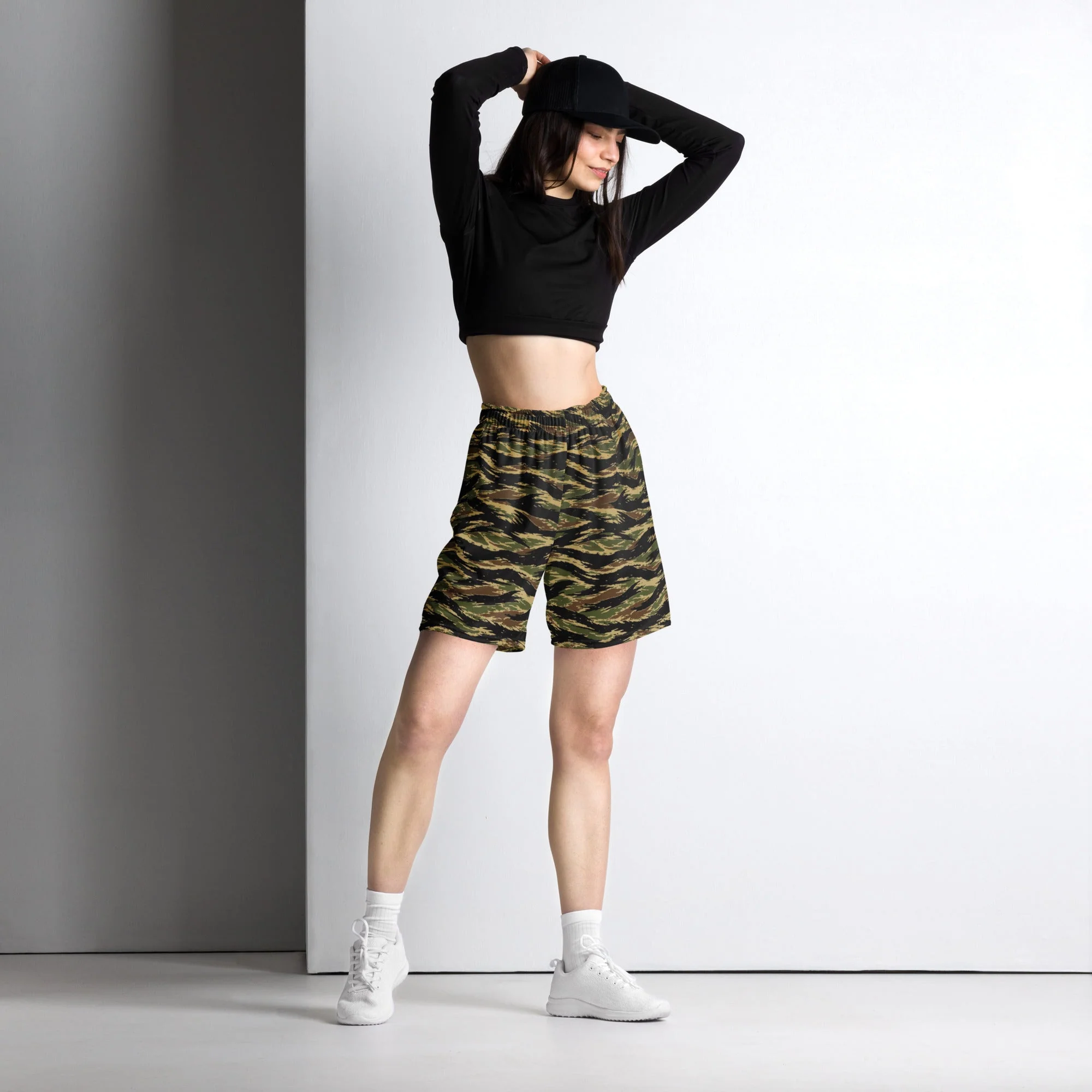 South Vietnamese Early War Tiger Stripe CAMO Unisex Mesh Shorts - Image 7