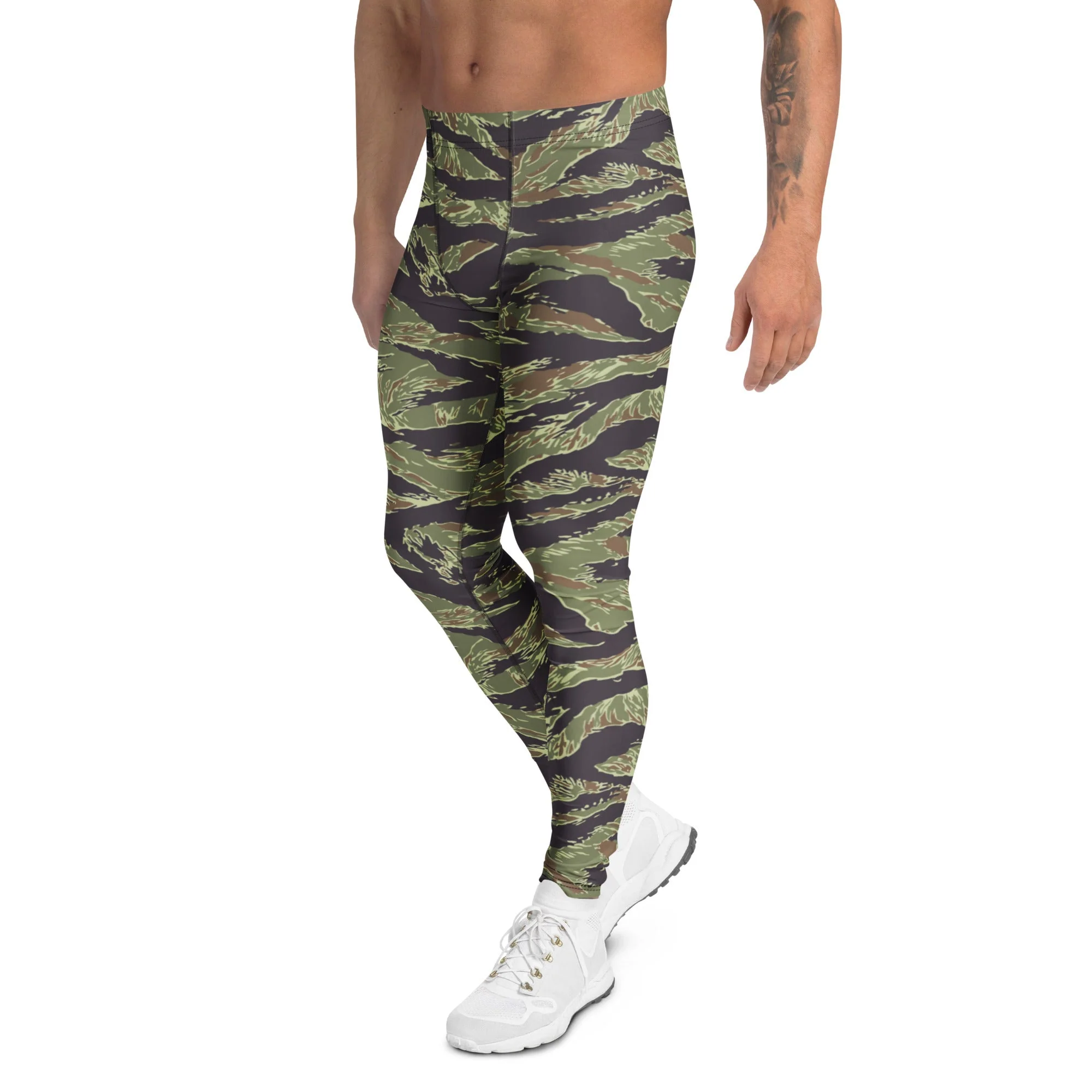 South Vietnamese Marine Corps Tiger Stripe CAMO Mens Leggings - Image 4