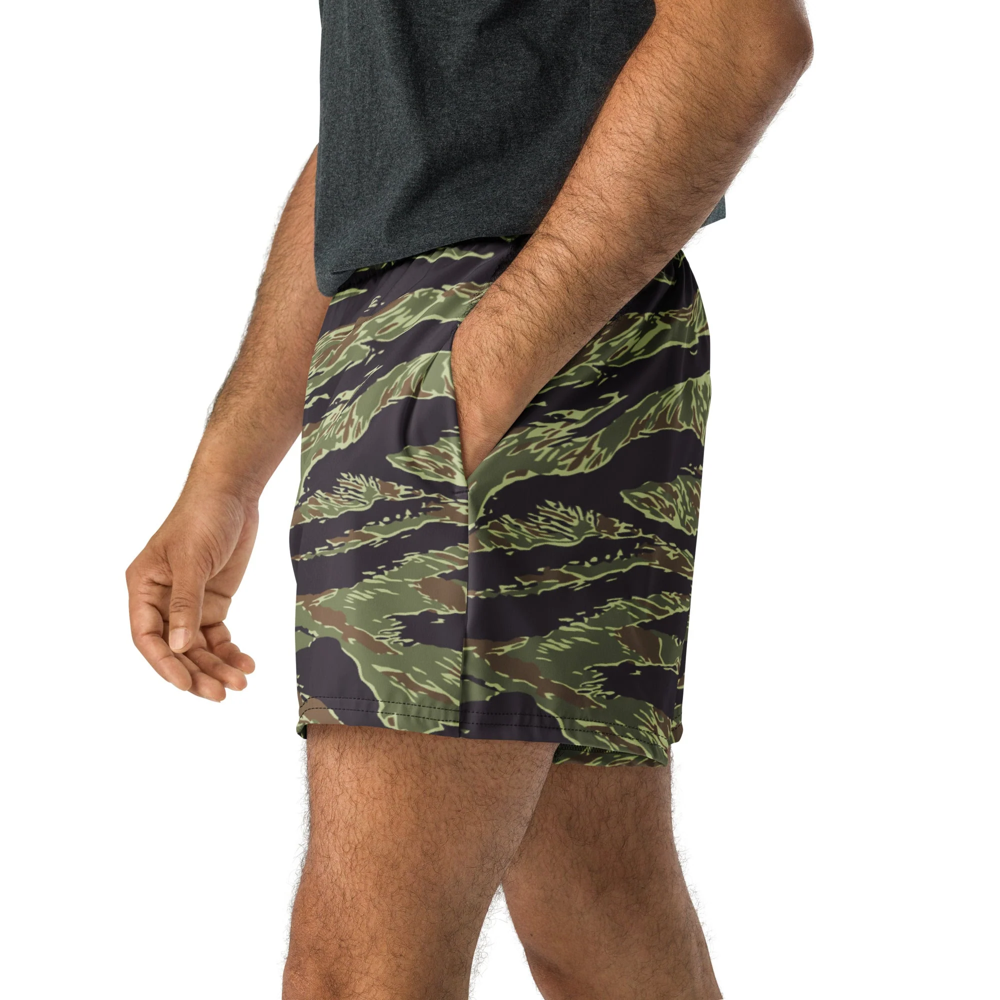 South Vietnamese Marine Corps Tiger Stripe CAMO Unisex Athletic Shorts