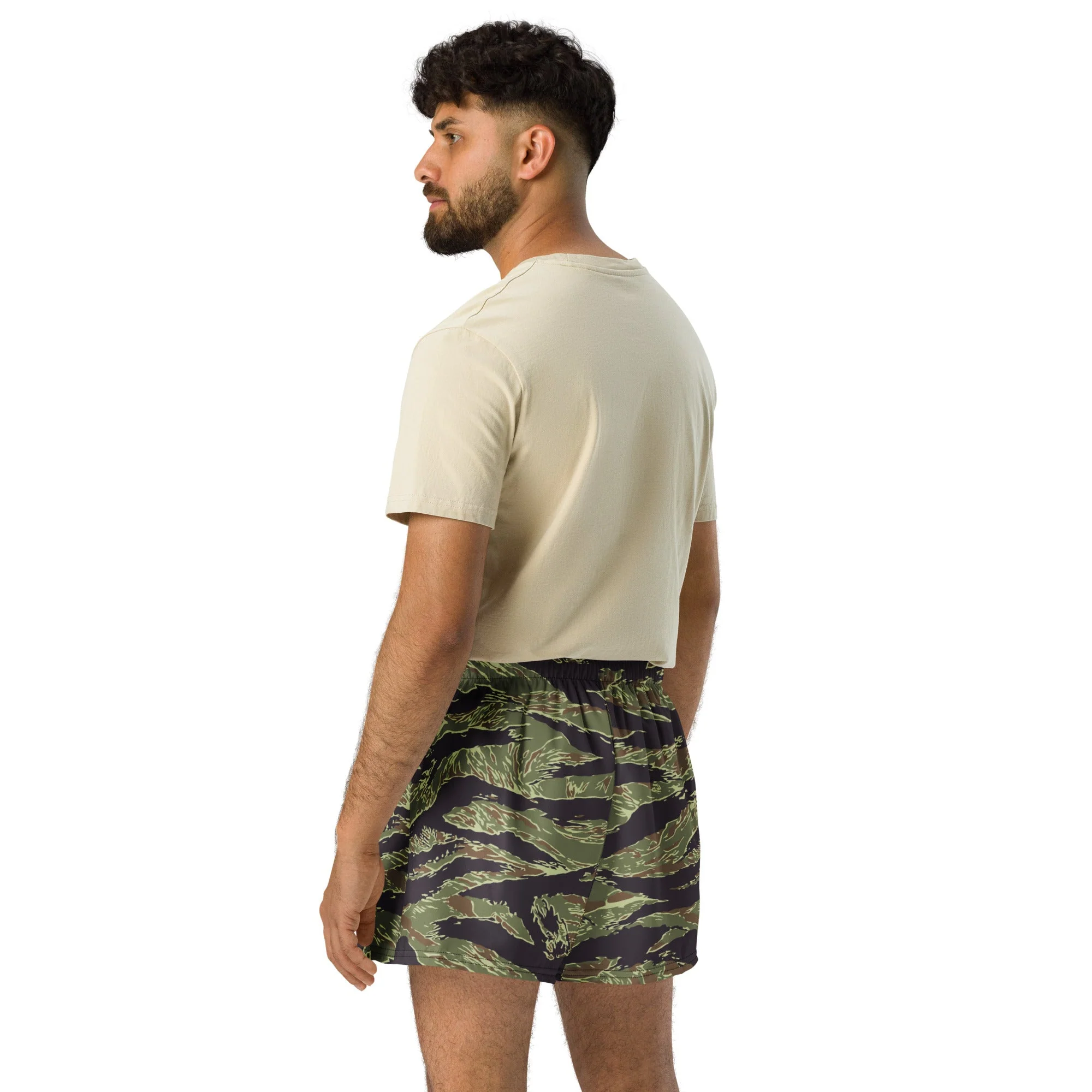 South Vietnamese Marine Corps Tiger Stripe CAMO Unisex Athletic Shorts - Image 2