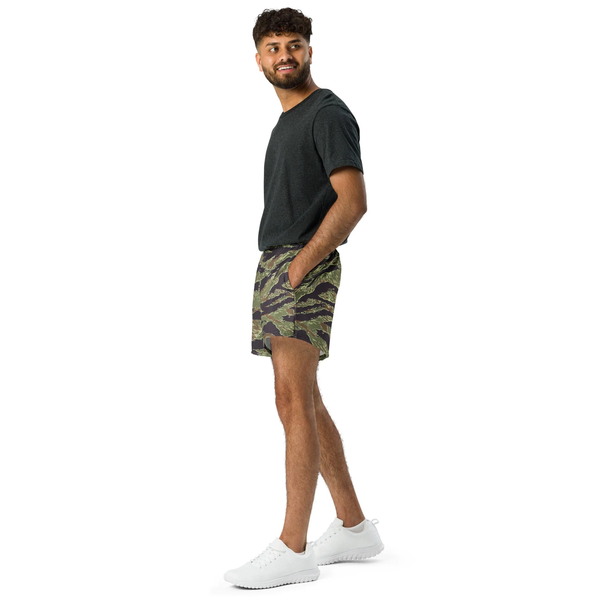 South Vietnamese Marine Corps Tiger Stripe CAMO Unisex Athletic Shorts - Image 6