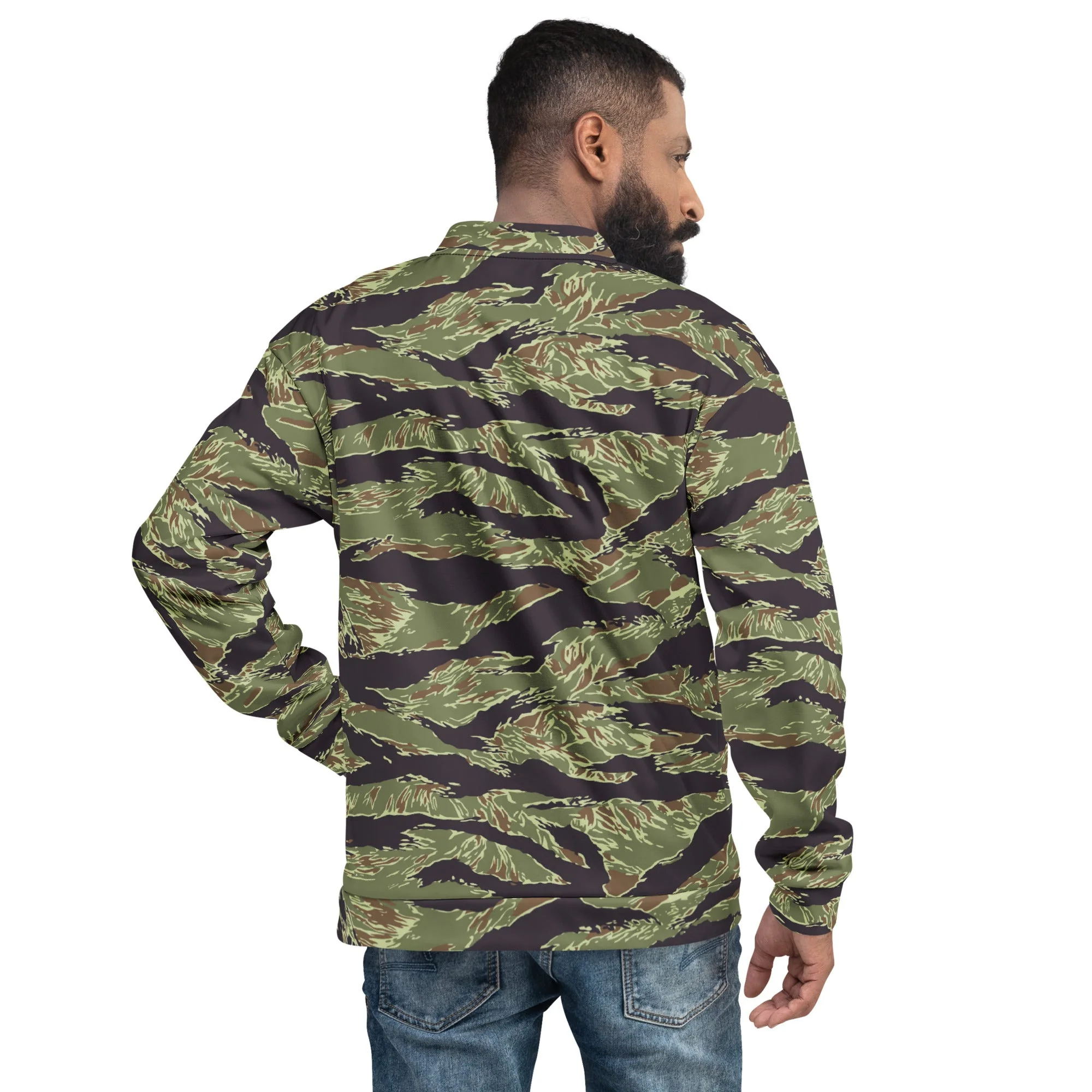 South Vietnamese Marine Corps Tiger Stripe CAMO Unisex Bomber Jacket - Image 2