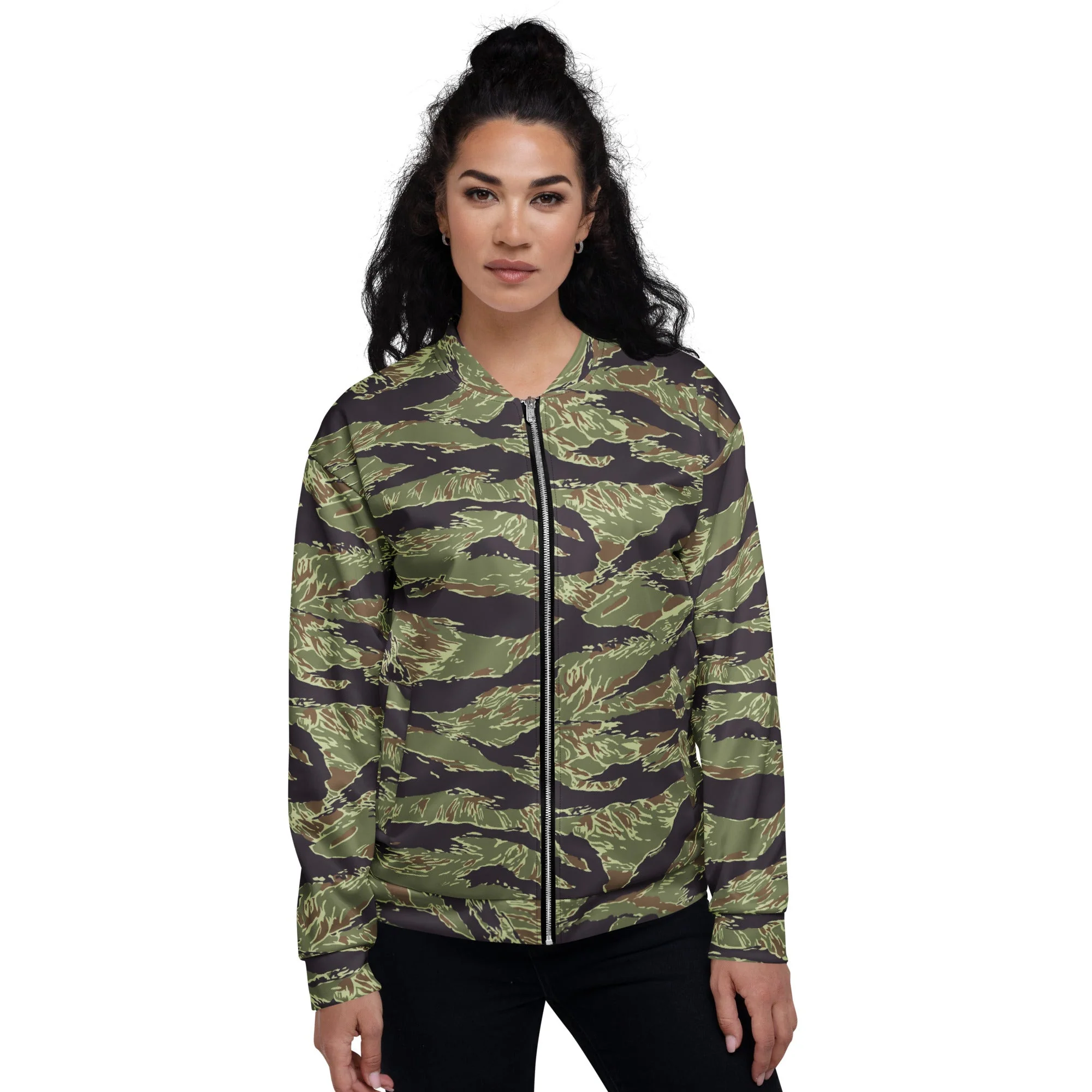 South Vietnamese Marine Corps Tiger Stripe CAMO Unisex Bomber Jacket - Image 4