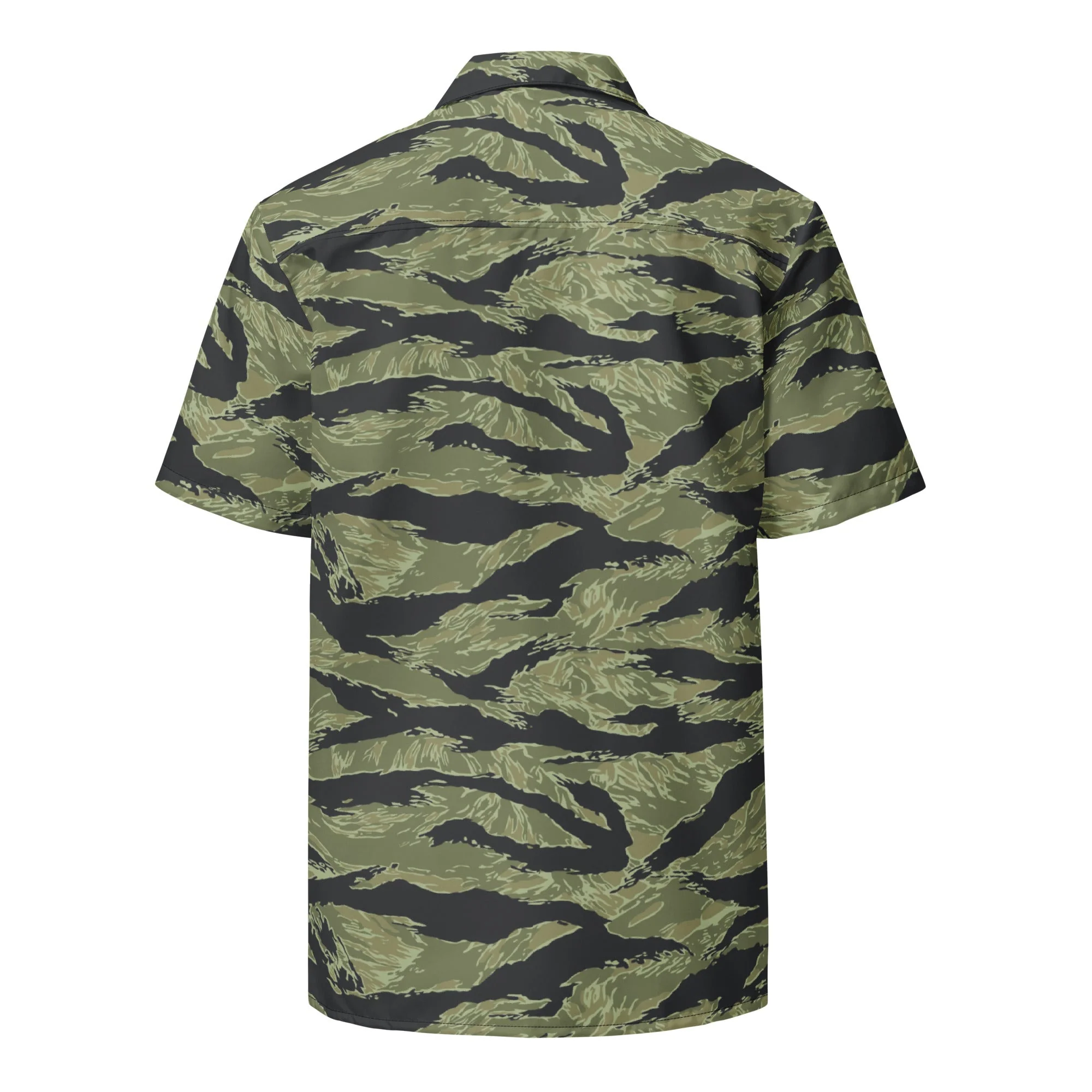 South Vietnamese Sea Wave Tiger Stripe CAMO Unisex Unisex Short-Sleeve Button Shirt - Image 7