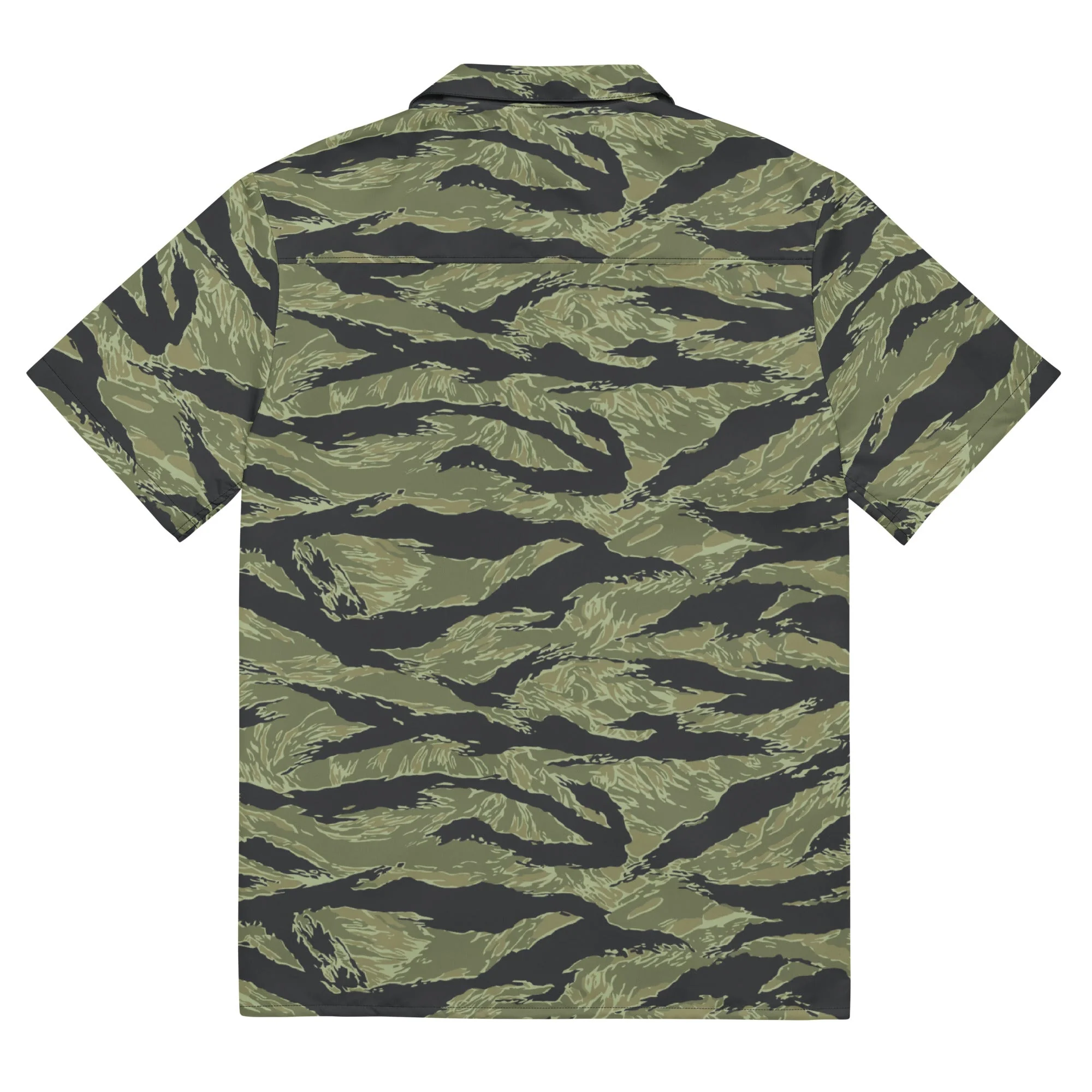 South Vietnamese Sea Wave Tiger Stripe CAMO Unisex Unisex Short-Sleeve Button Shirt - Image 8