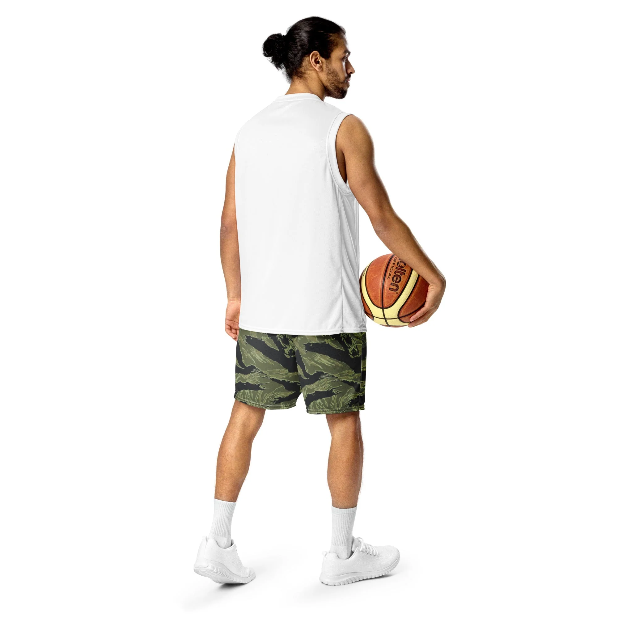 South Vietnamese Sea Wave Tiger Stripe CAMO Unisex Mesh Shorts - Image 3