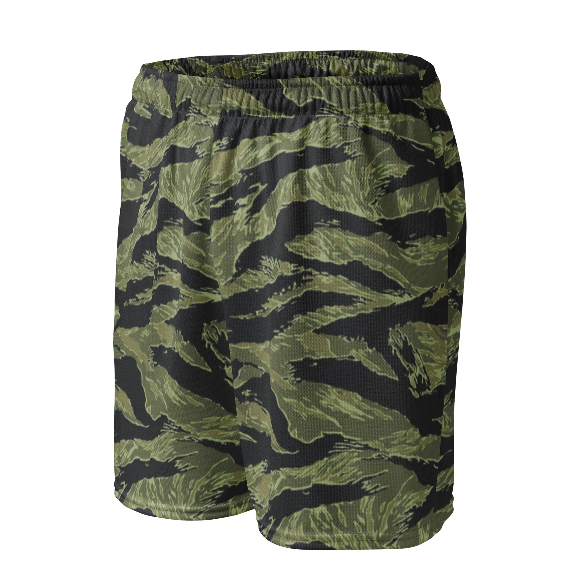 South Vietnamese Sea Wave Tiger Stripe CAMO Unisex Mesh Shorts - Image 6