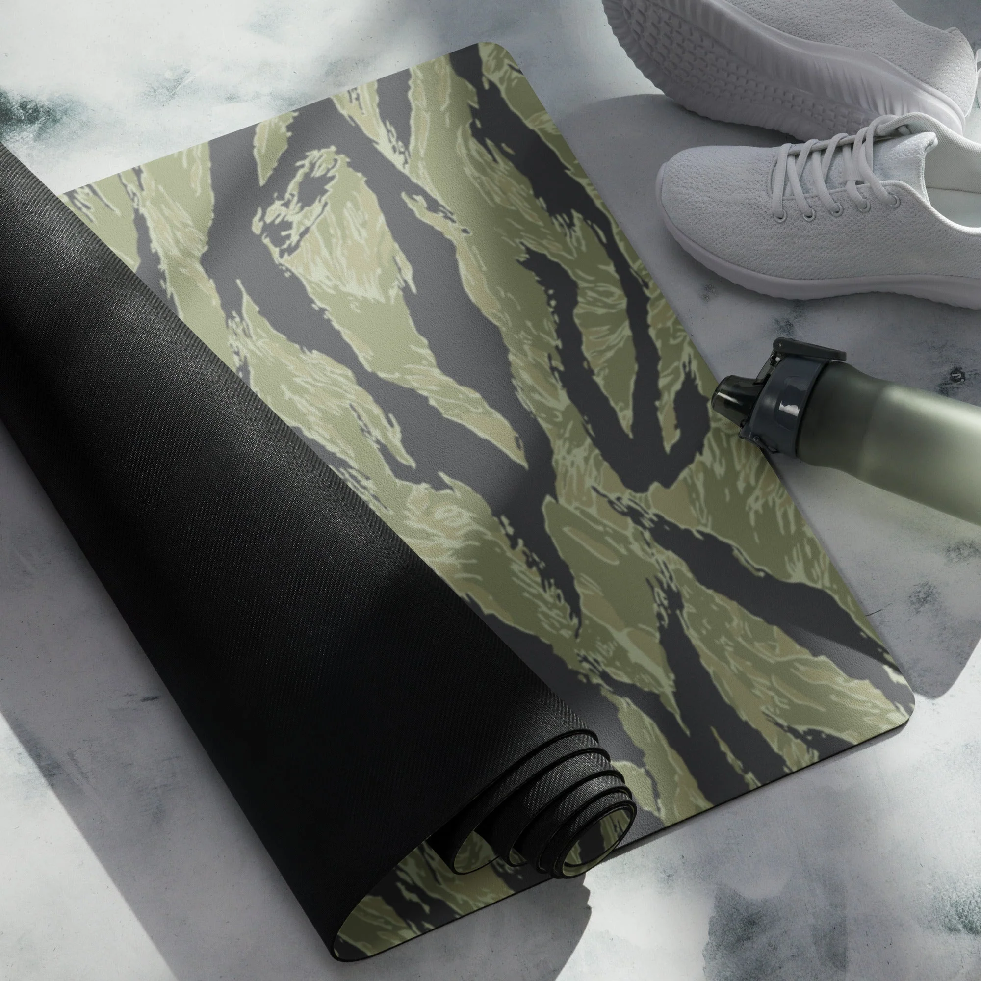 South Vietnamese Sea Wave Tiger Stripe CAMO Yoga Mat - Image 12