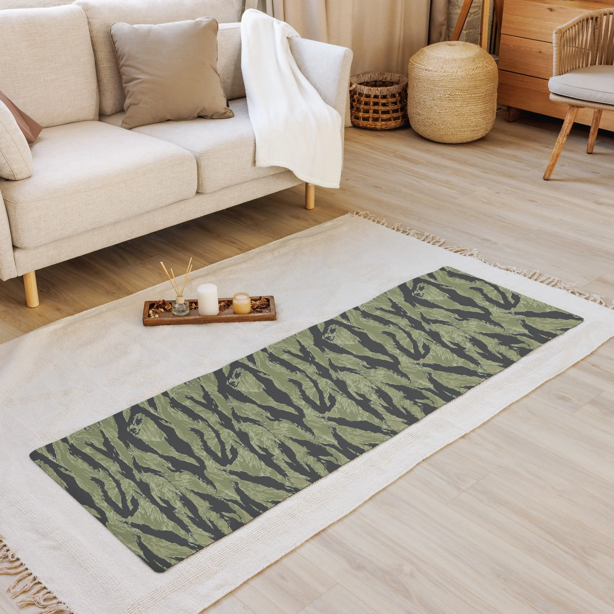 South Vietnamese Sea Wave Tiger Stripe CAMO Yoga Mat - Image 7