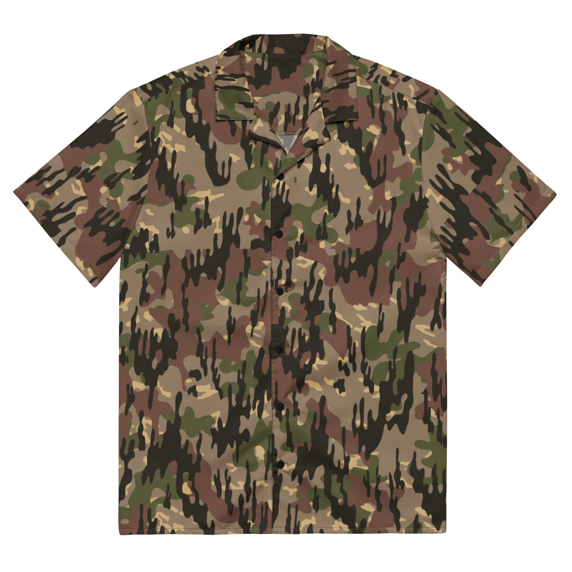 Spanish Rocosos Guerrillero CAMO Unisex Short-Sleeve Button Shirt - Image 3