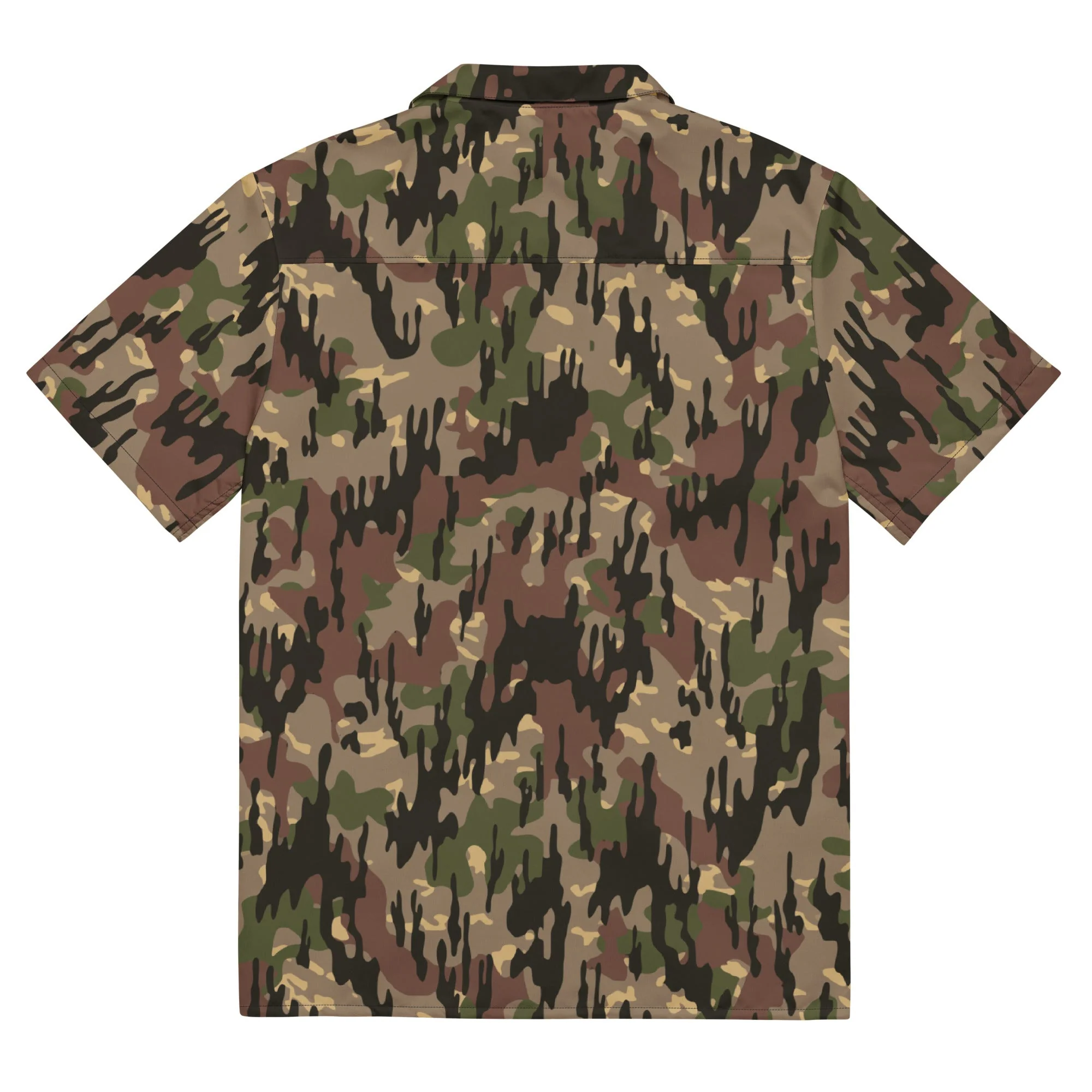 Spanish Rocosos Guerrillero CAMO Unisex Short-Sleeve Button Shirt - Image 5