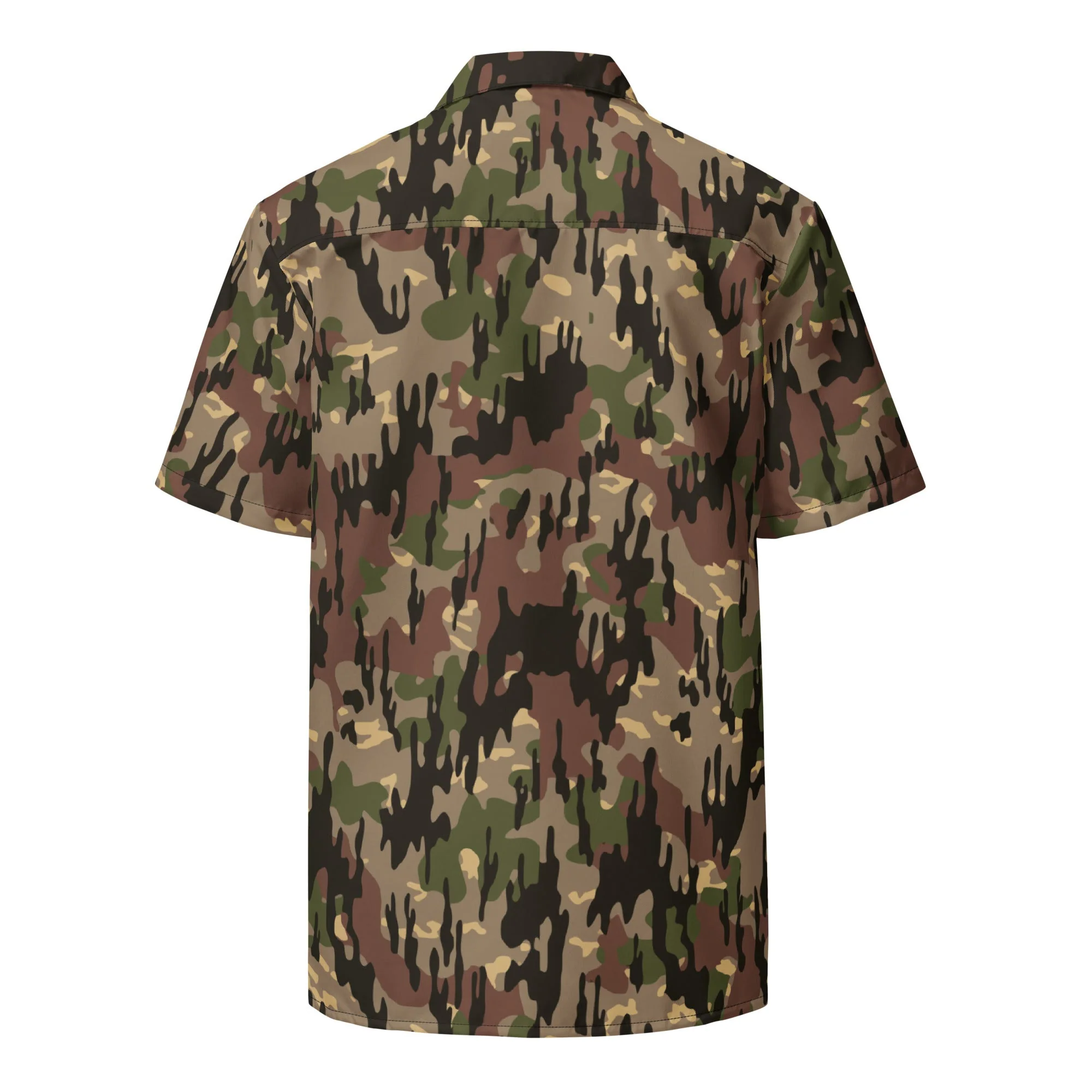 Spanish Rocosos Guerrillero CAMO Unisex Short-Sleeve Button Shirt - Image 8