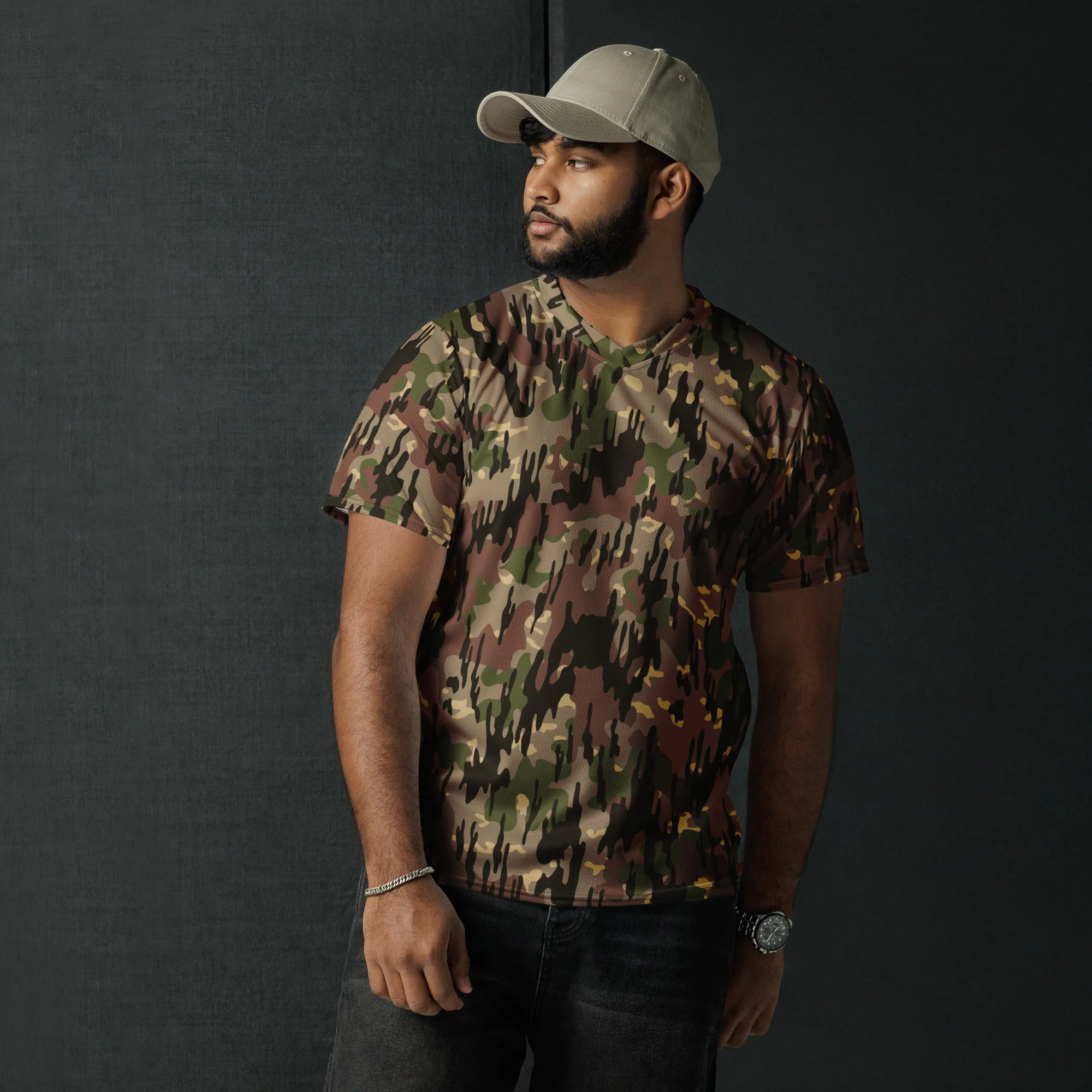 Spanish Rocosos Guerrillero CAMO Unisex Sports Jersey - Image 12
