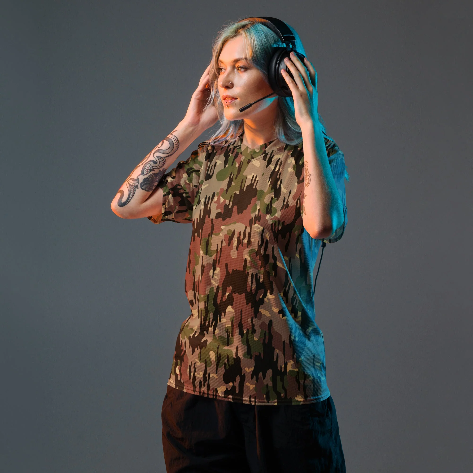 Spanish Rocosos Guerrillero CAMO Unisex Sports Jersey - Image 6