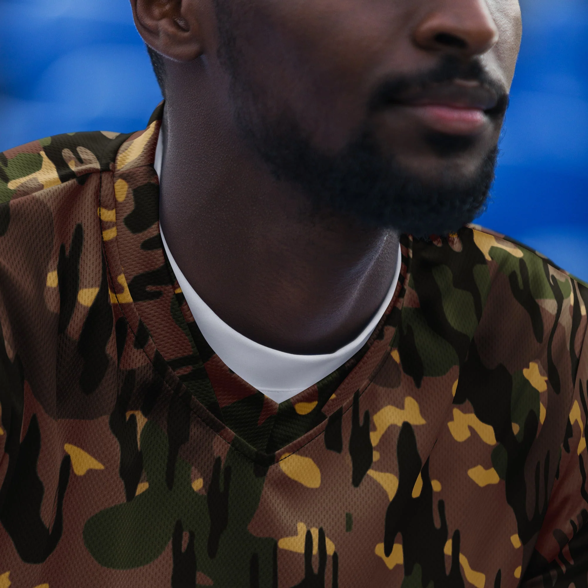 Spanish Rocosos Guerrillero CAMO Unisex Sports Jersey - Image 8