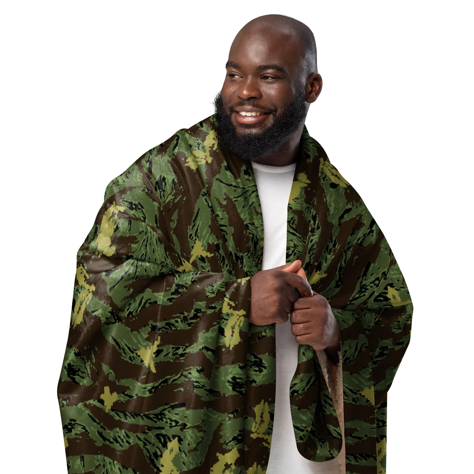 Tiger Stripe Special Purpose Canopy CAMO Sherpa Blanket - Image 3
