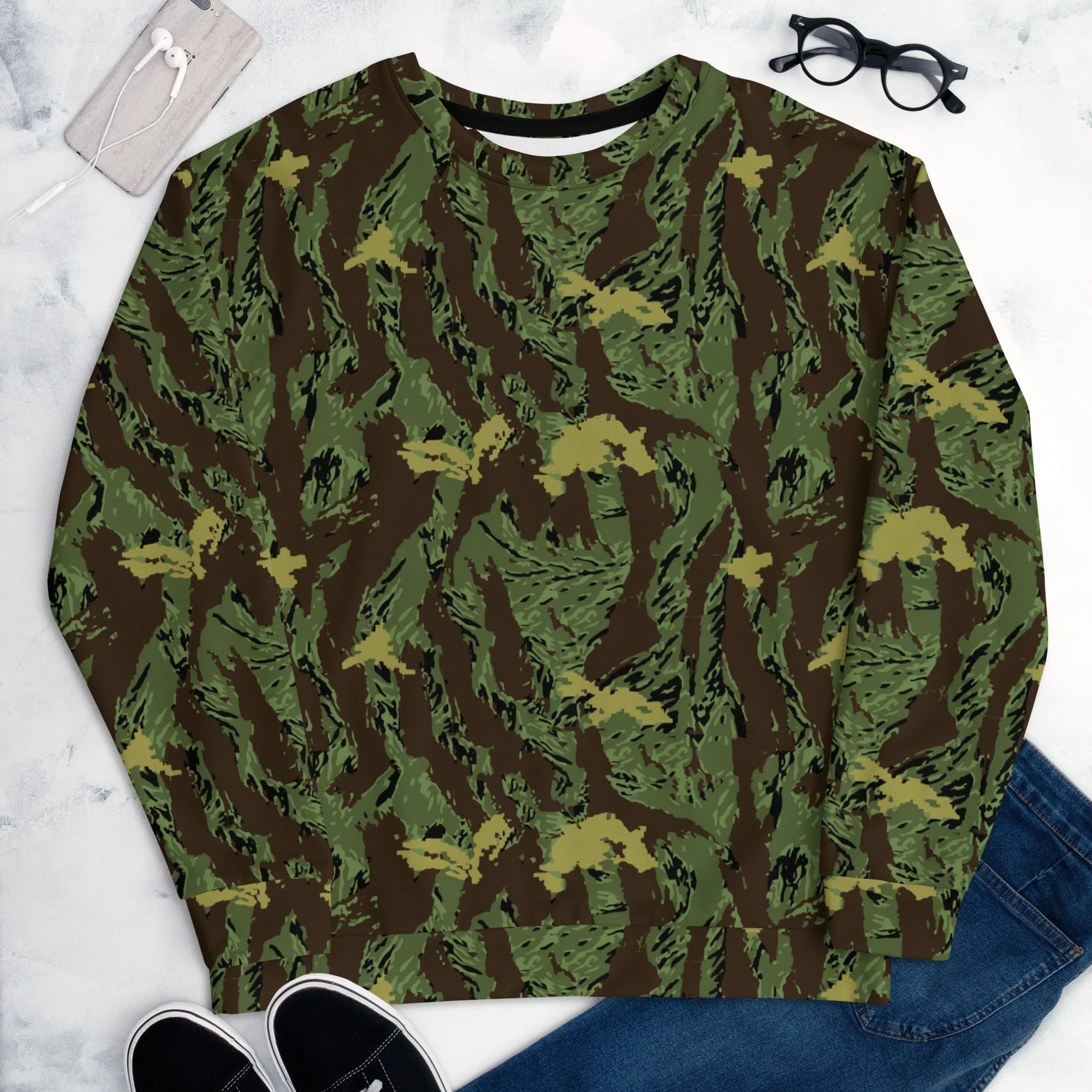 Tiger Stripe Special Purpose Canopy CAMO Unisex Sweatshirt - Image 11