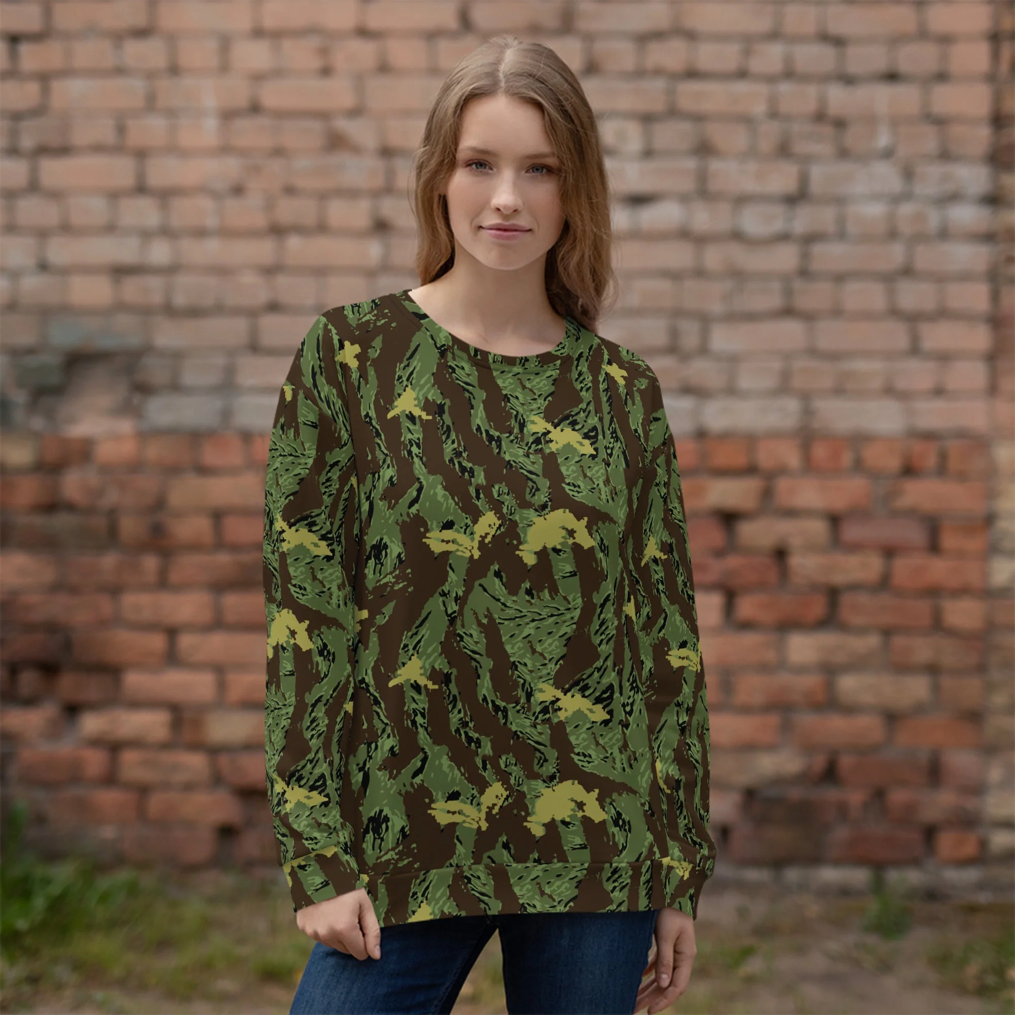 Tiger Stripe Special Purpose Canopy CAMO Unisex Sweatshirt - Image 2