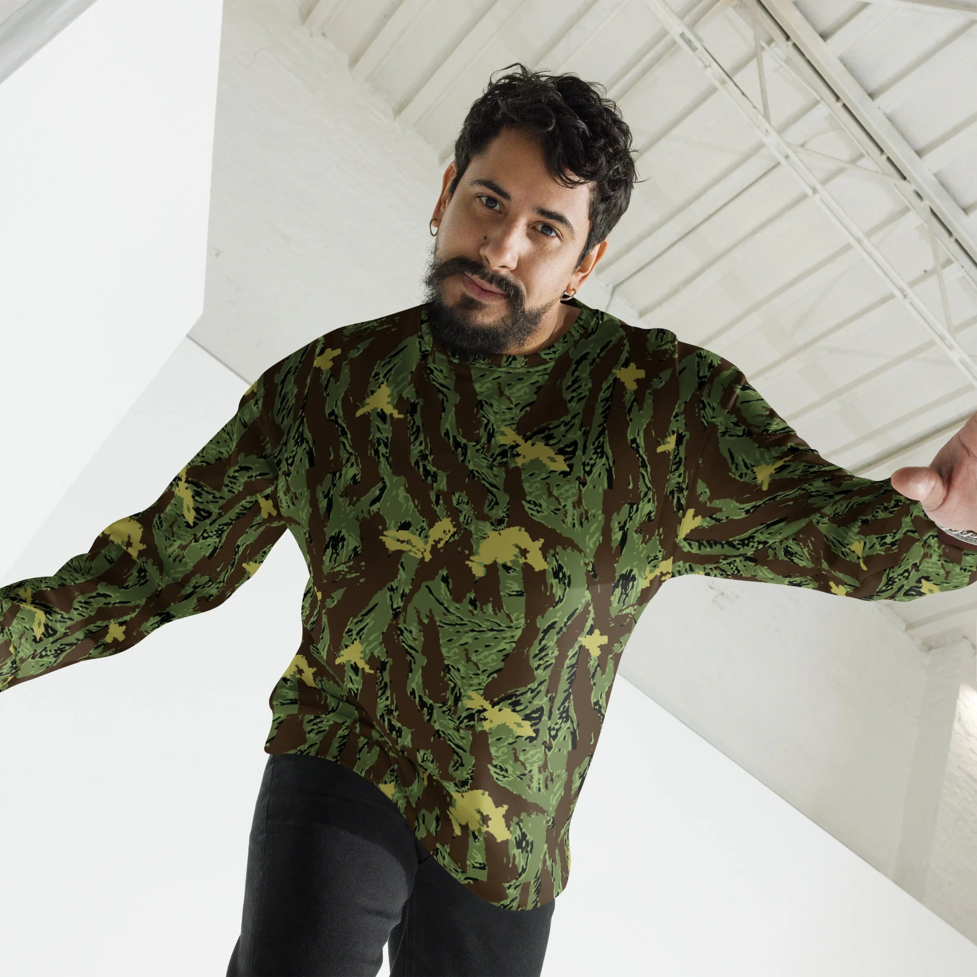 Tiger Stripe Special Purpose Canopy CAMO Unisex Sweatshirt - Image 4