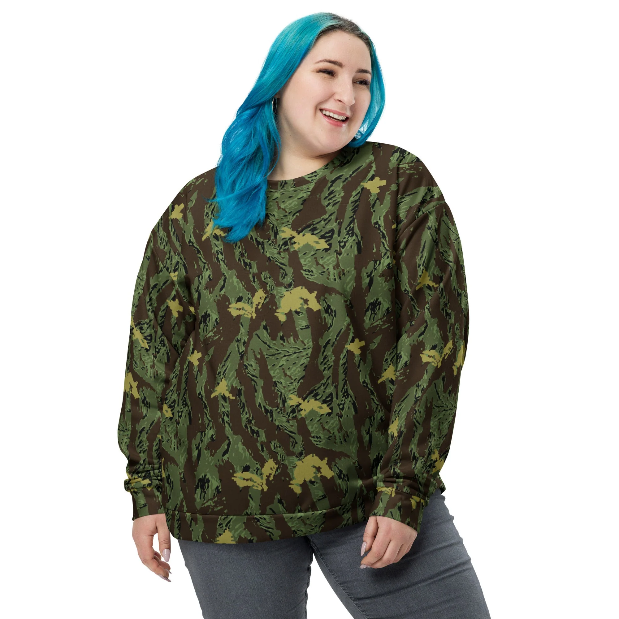 Tiger Stripe Special Purpose Canopy CAMO Unisex Sweatshirt - Image 7