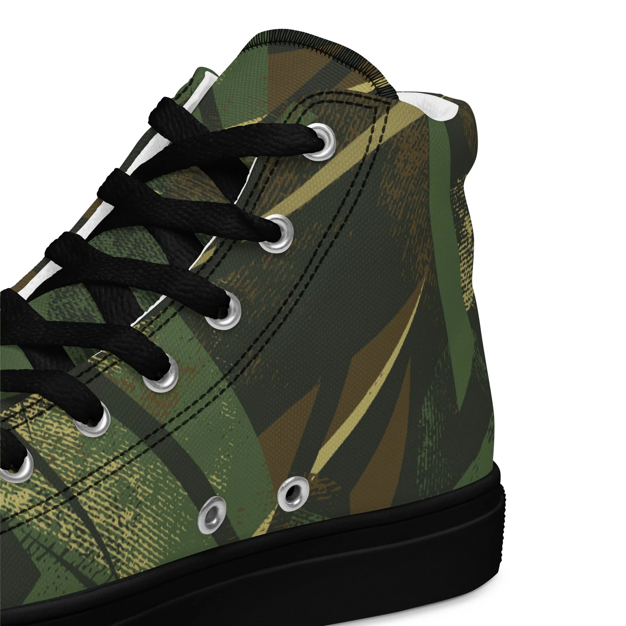 Splinter Vector Jungle CAMO Mens High-Top Canvas Shoes - Image 3