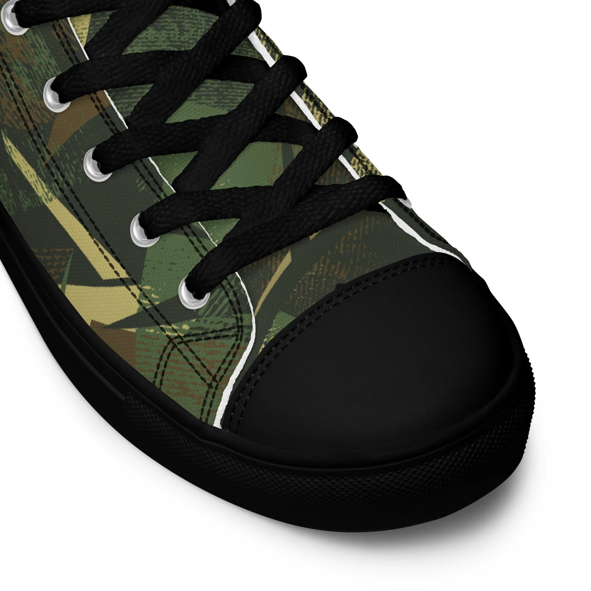 Splinter Vector Jungle CAMO Mens High-Top Canvas Shoes - Image 4