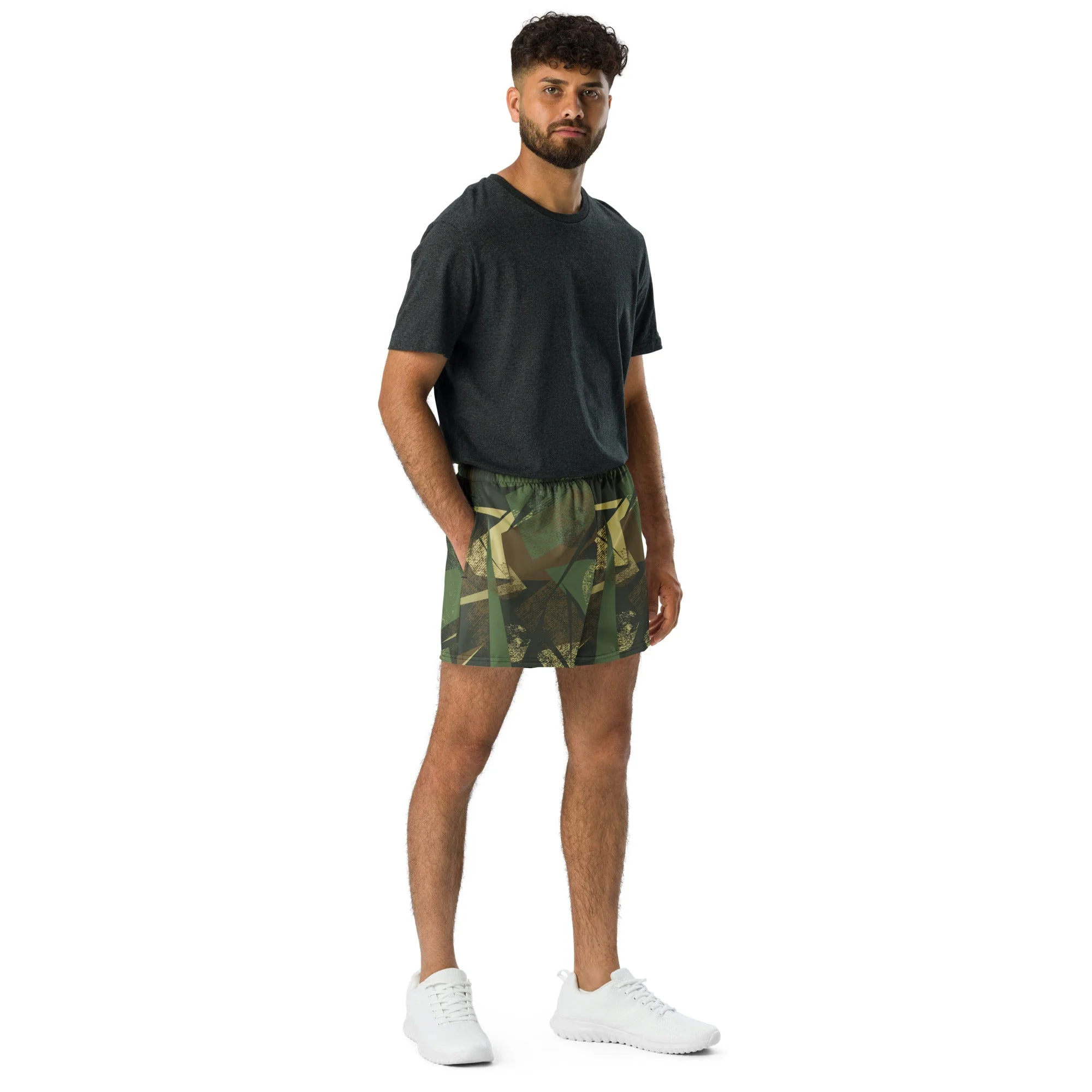 Splinter Vector Jungle CAMO Unisex Athletic Shorts - Image 4