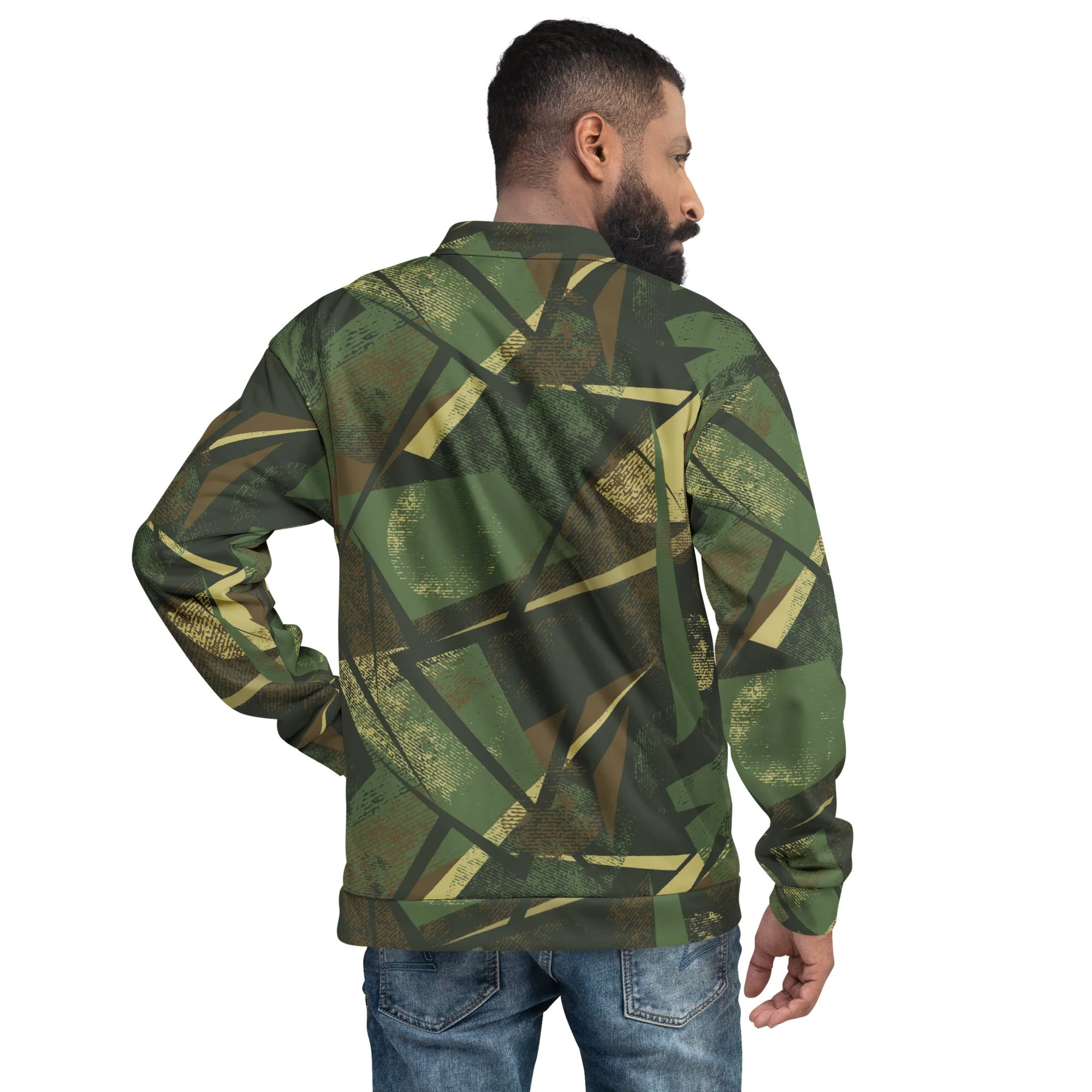Splinter Vector Jungle CAMO Unisex Bomber Jacket - Image 4