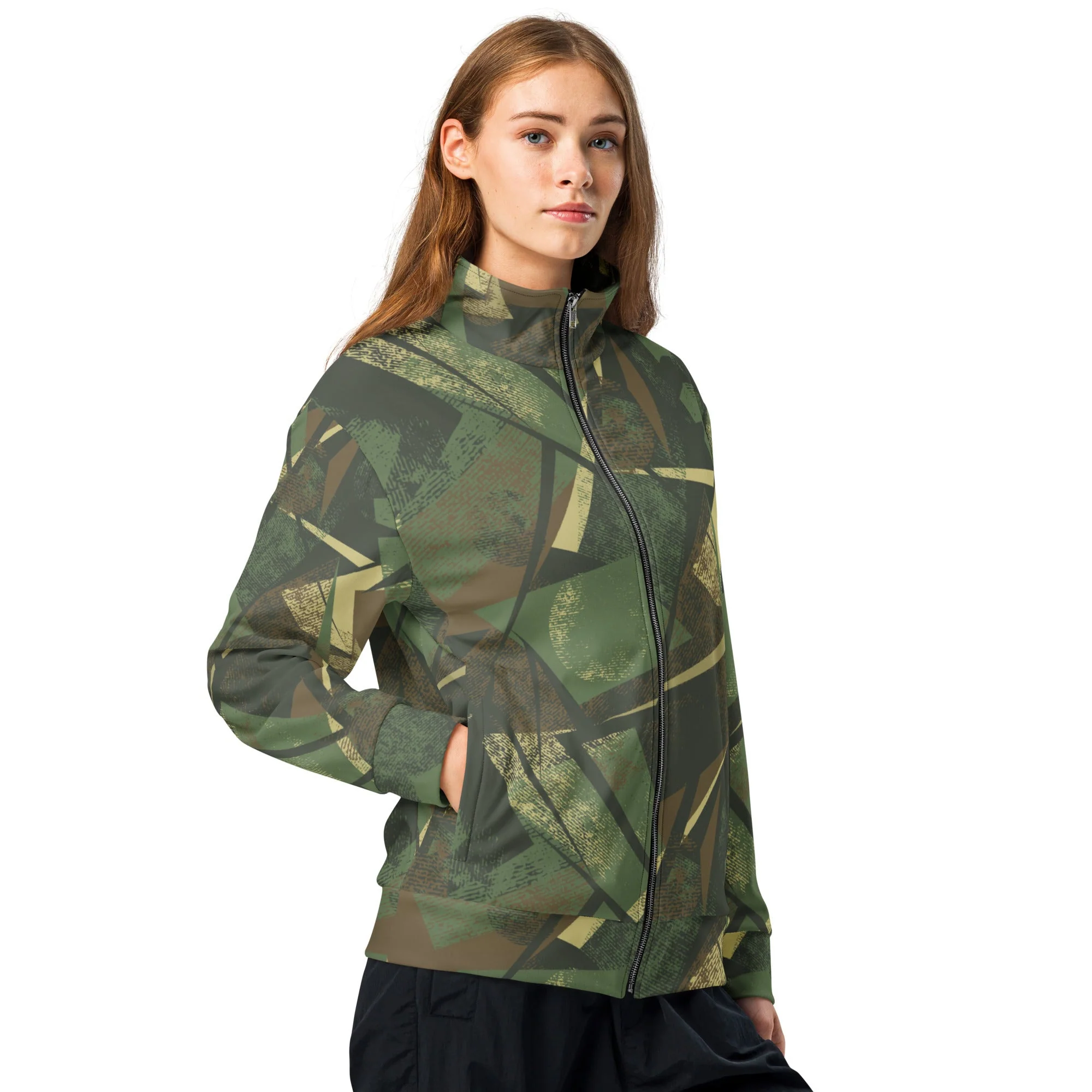 Splinter Vector Jungle CAMO Unisex Track Jacket - Image 4